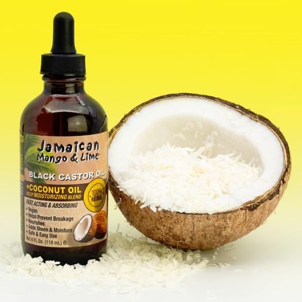 Jamaican Mango Black Castor Oil Coconut 4 oz - Thumbnail 2