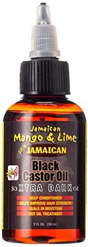 Jamaican Mango Lime Black Castor Oil Hair Scalp Oil for Locs Braids Twists - Thumbnail 3
