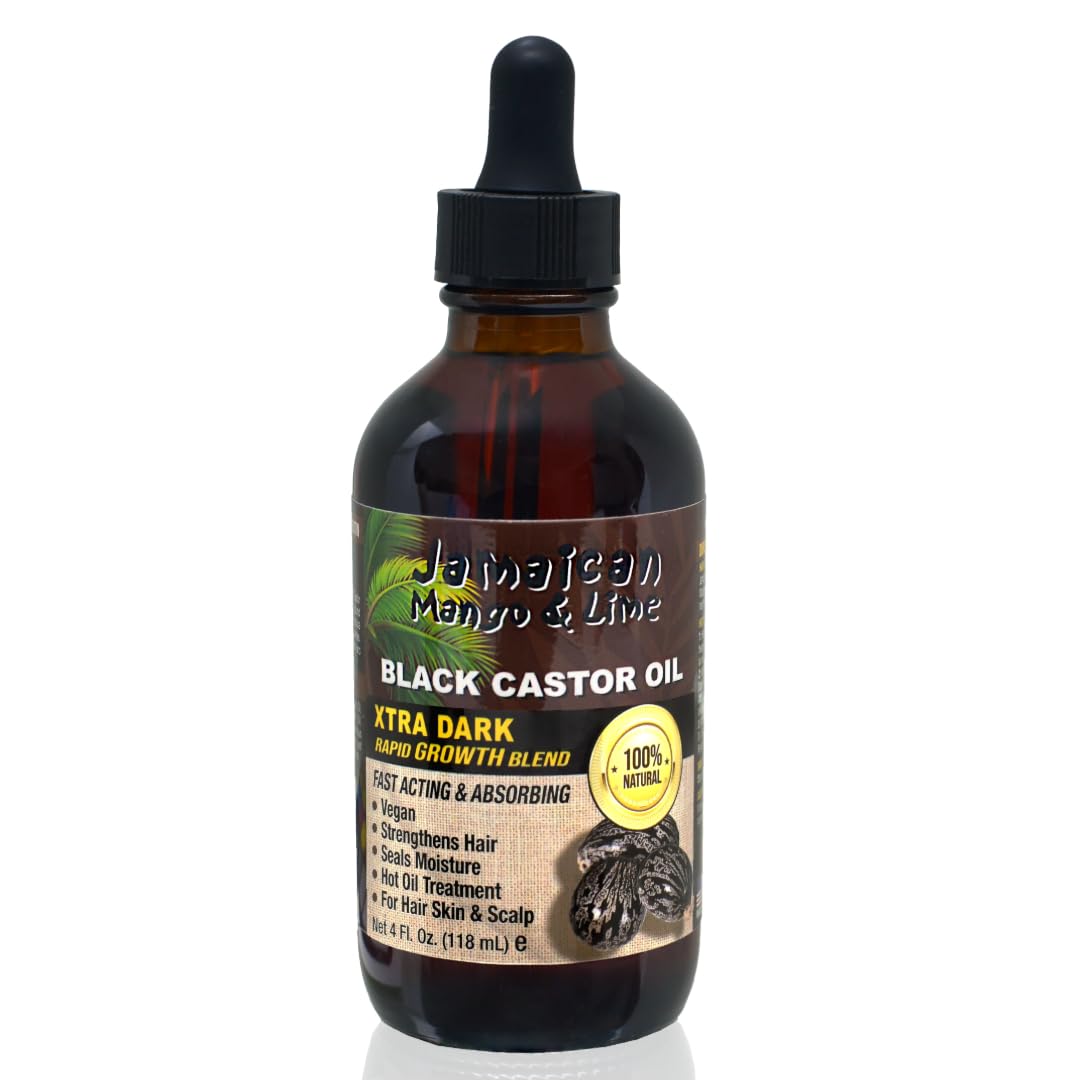 Jamaican Mango Lime Black Castor Oil Hair Scalp Oil for Locs Braids Twists