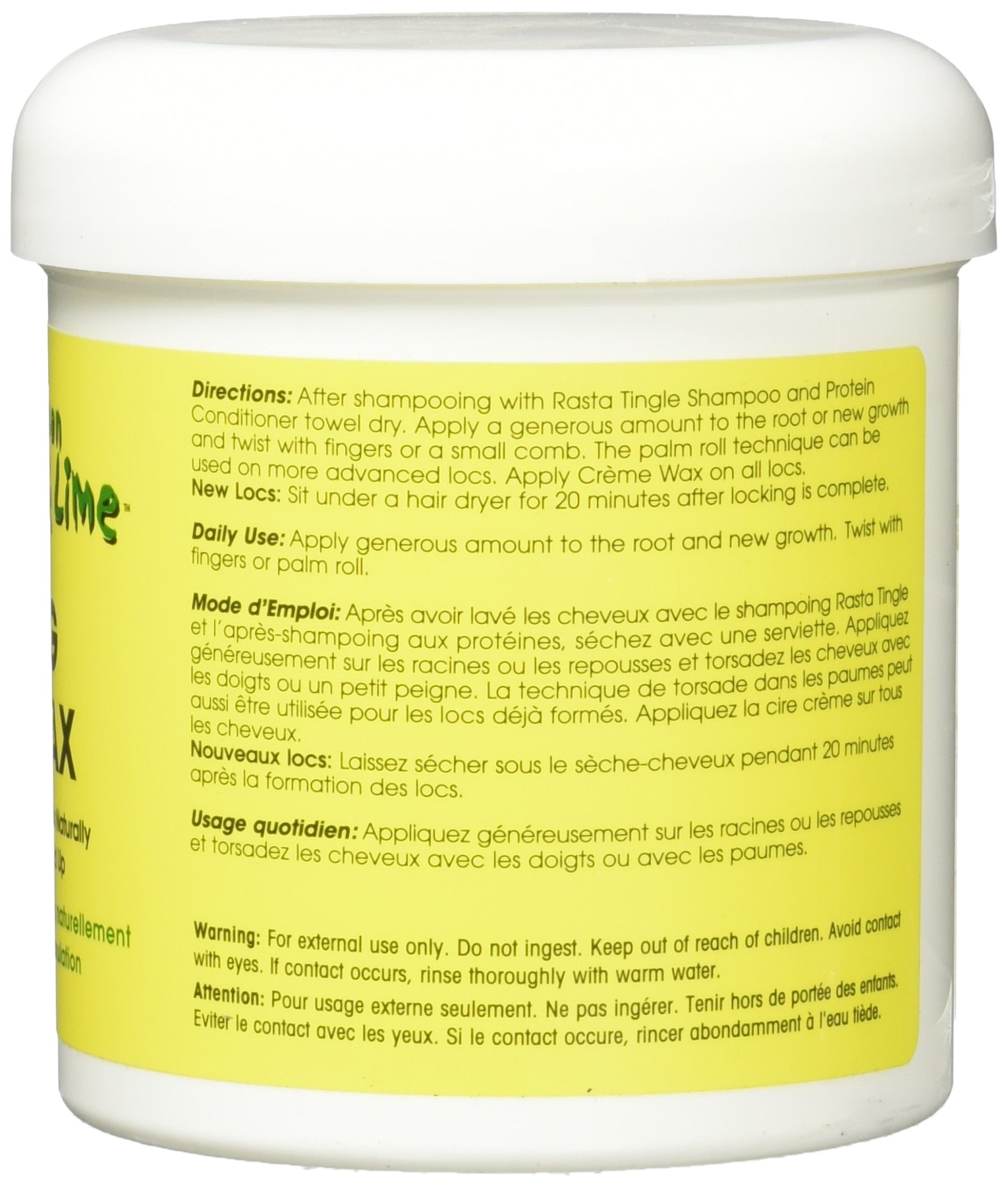 Jamaican Mango Lime Locking Creme Wax 13.4 oz - Thumbnail 2