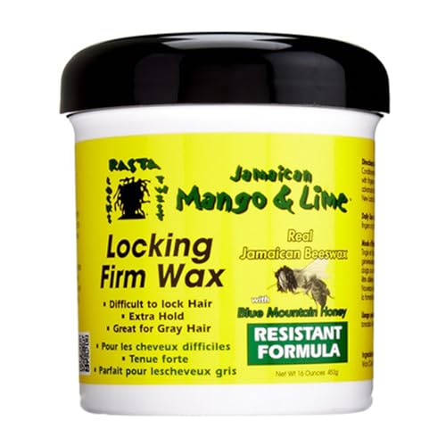 Jamaican Mango Lime Locking Firm Hair Wax Extra Hold With Real Beeswax Honey 16 - Thumbnail 3