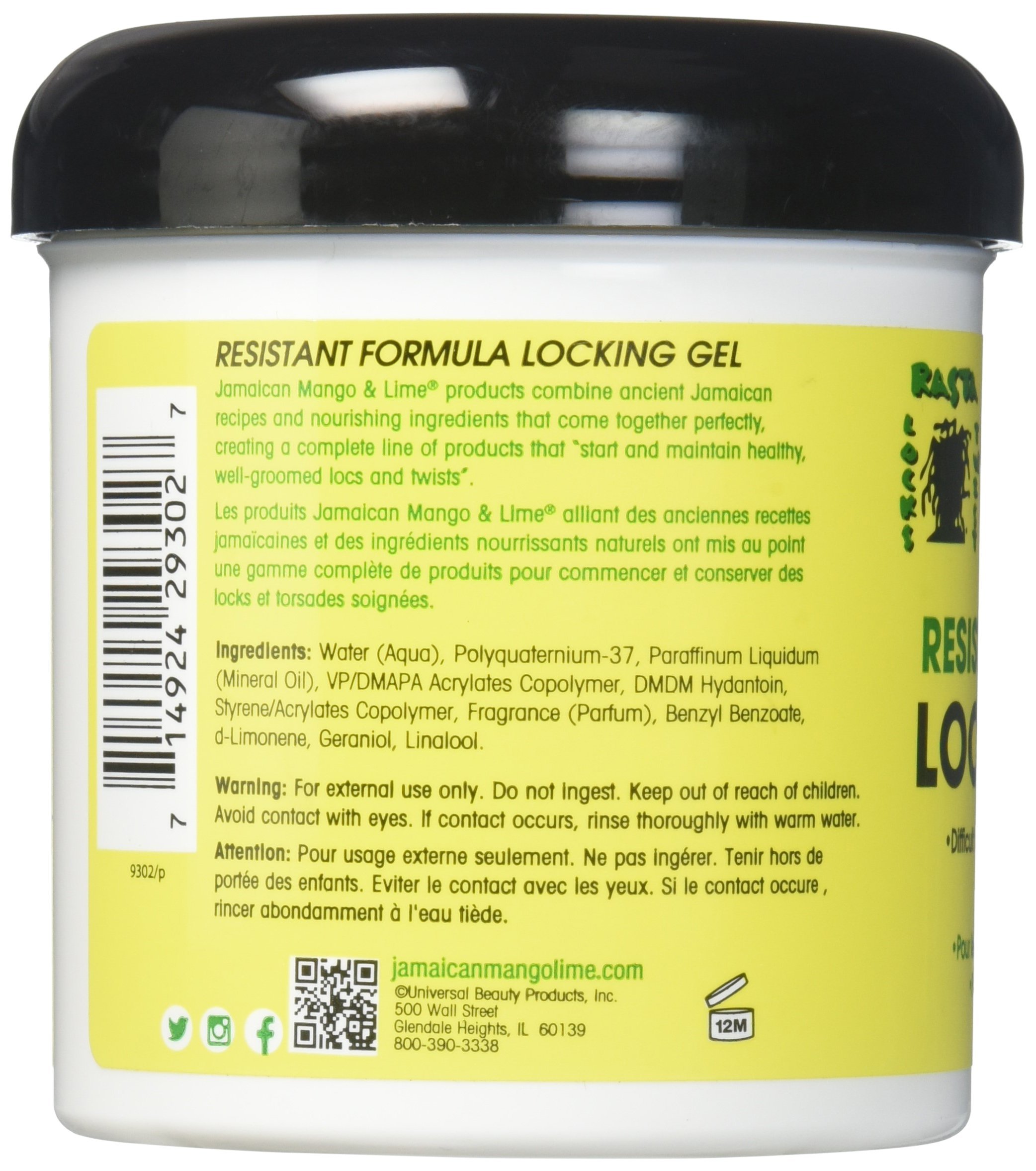 Jamaican Mango and Lime Resistant Formula Locking Hair Gel 16 oz - Thumbnail 2