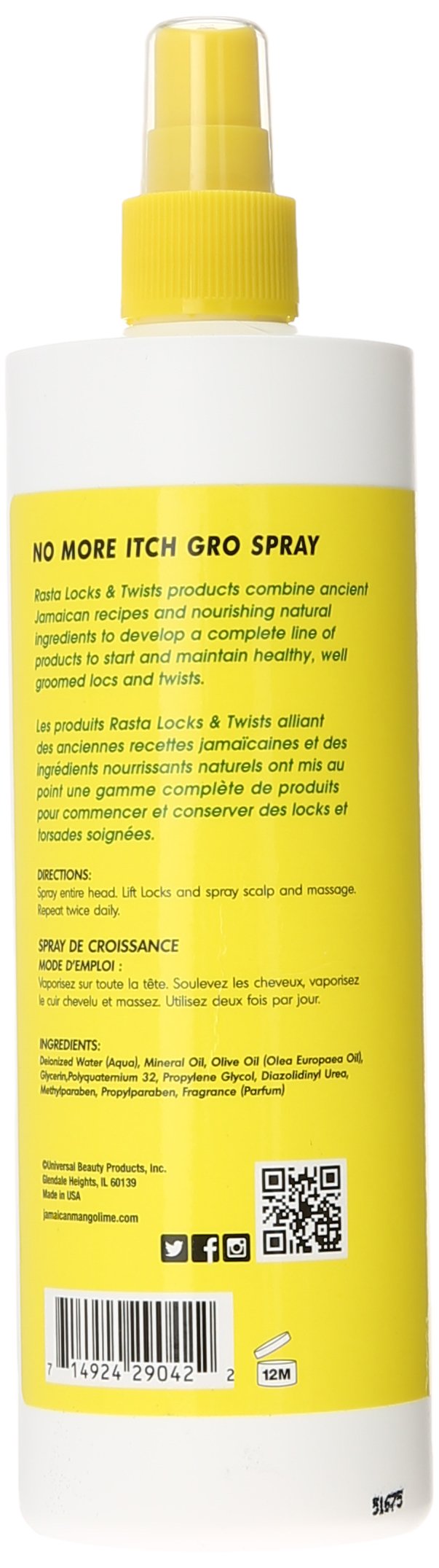 Jamaican Mango No More Itch Gro 16 oz - Thumbnail 2