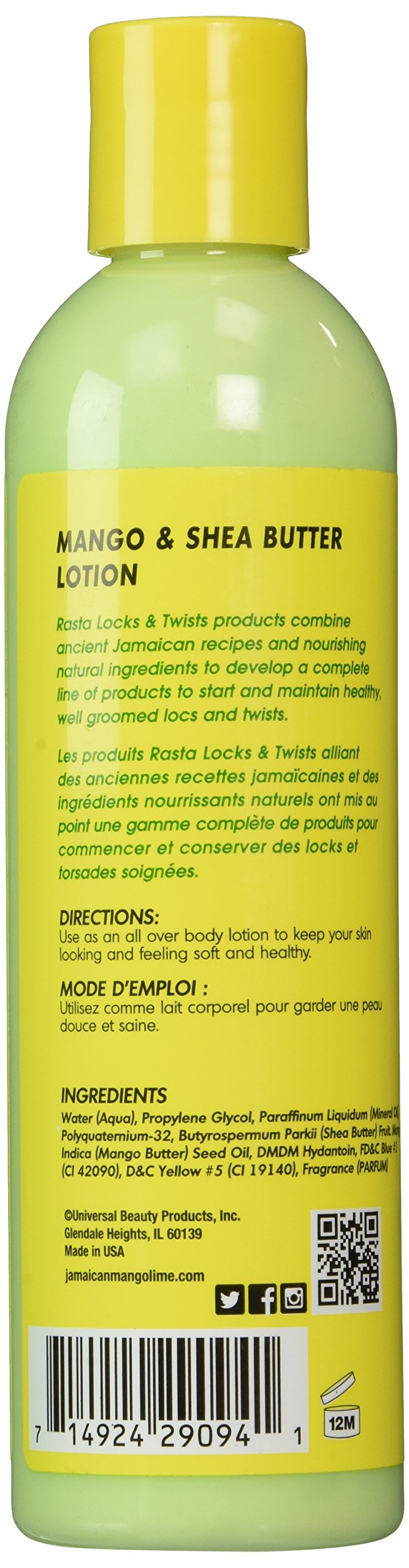 Jamaican Mango Lime Mango Shea Butter Lotion 8 oz - Thumbnail 3