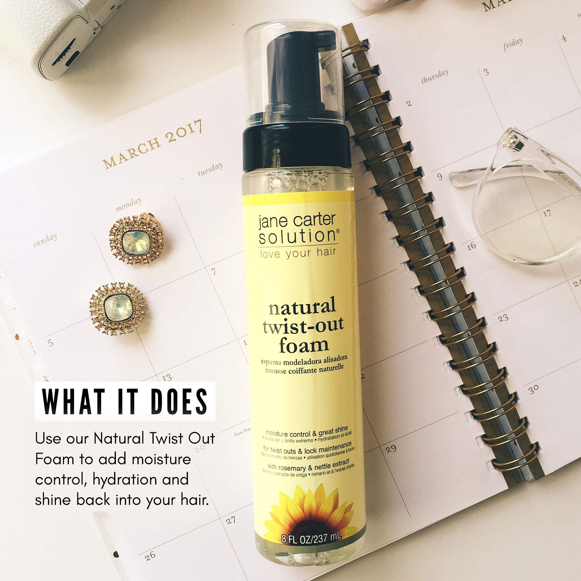 Jane Carter Solution Twist Out Foam Nourishing Smoothing No Buildup 8 oz - Thumbnail 2