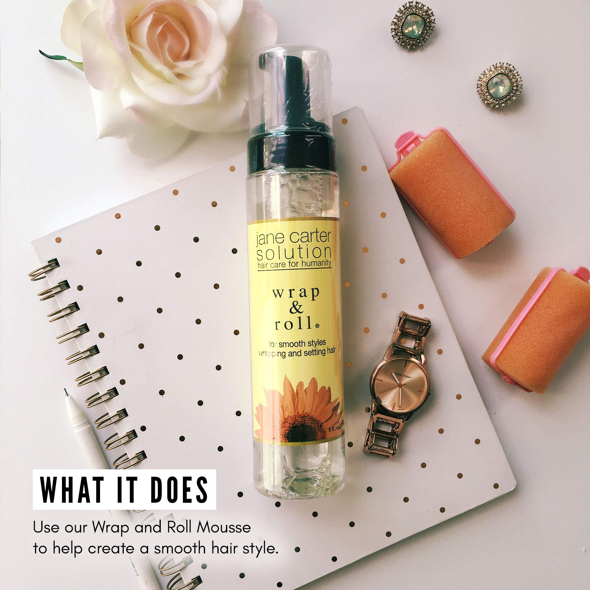 Jane Carter Solution Wrap Roll Smooth Styling Mousse No Buildup Smoothing - Thumbnail 2