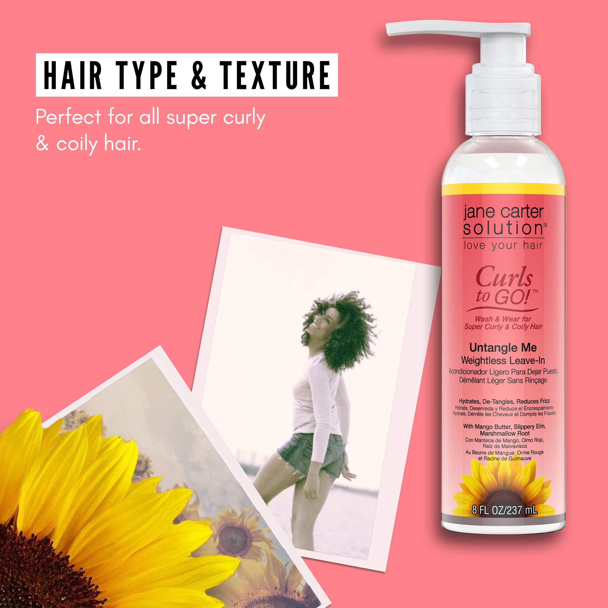 Jane Carter Solution Curls To Go Untangle Me Weightless Leave In Conditioner - Thumbnail 3