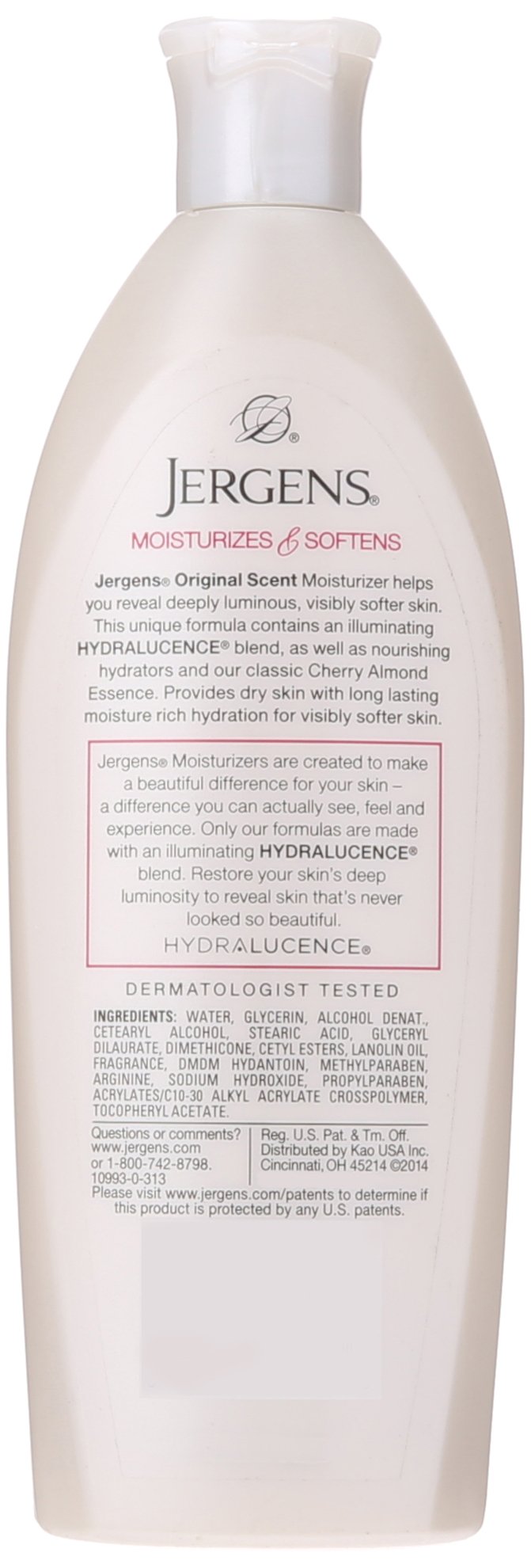 Jergens Original Scent Dry Skin Moisturizer With Cherry Almond Essence 10 oz