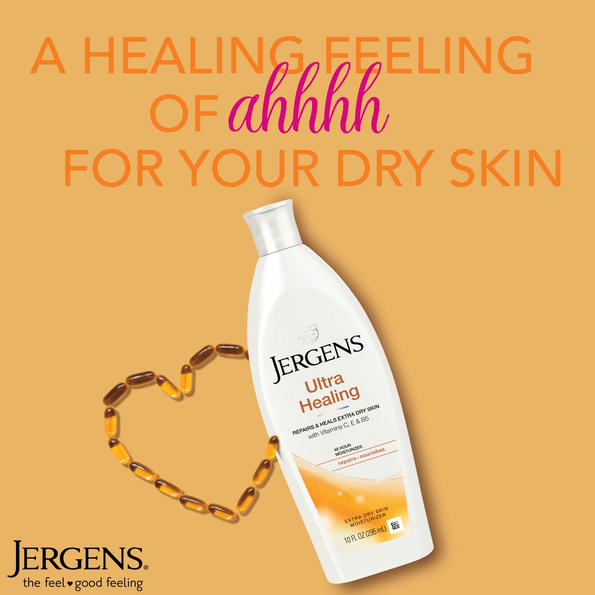 Jergens Ultra Healing Extra Dry Skin Moisturizer 10 oz - Thumbnail 2
