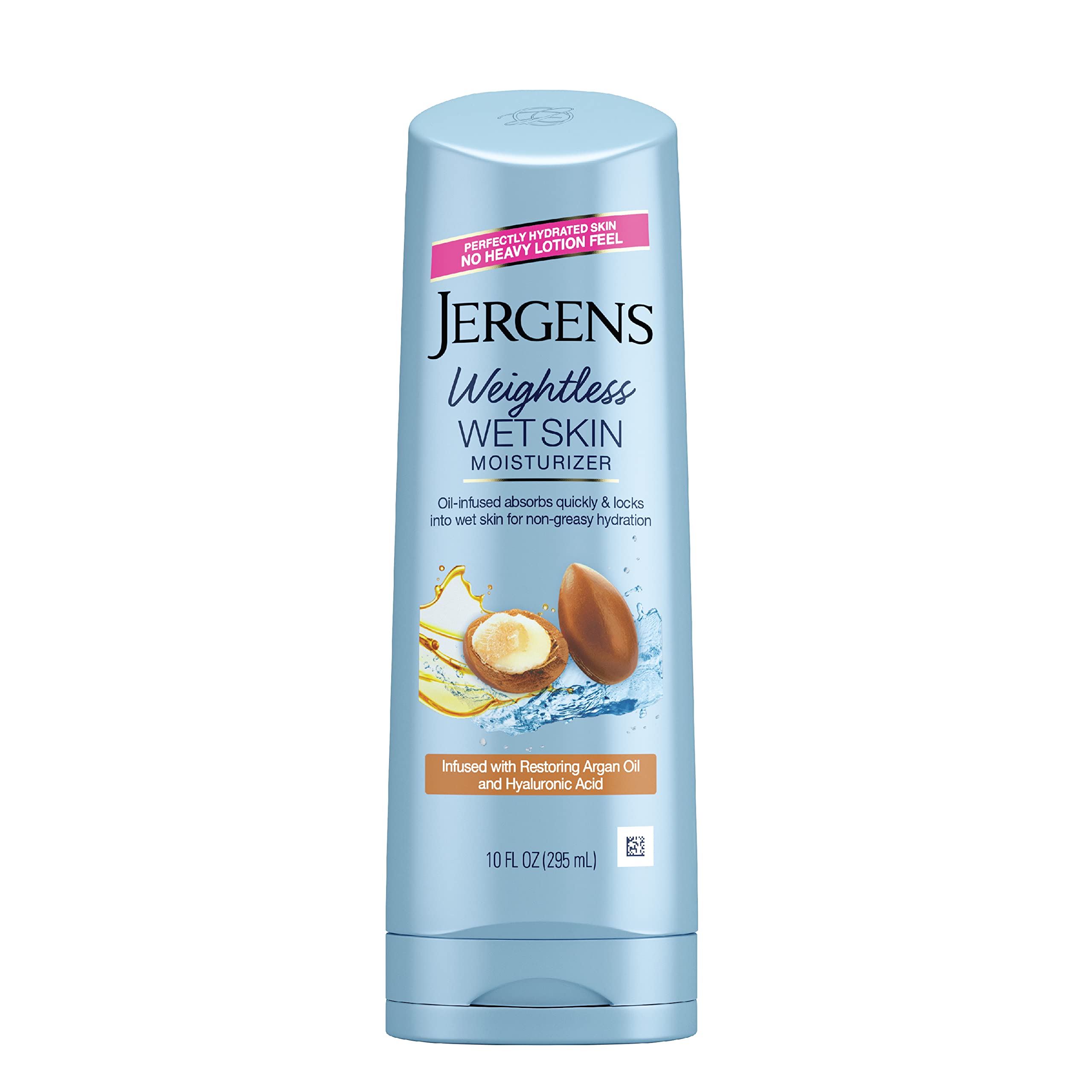 Jergens Wet Skin Body Moisturizer With Restoring Argan Oil 10 oz