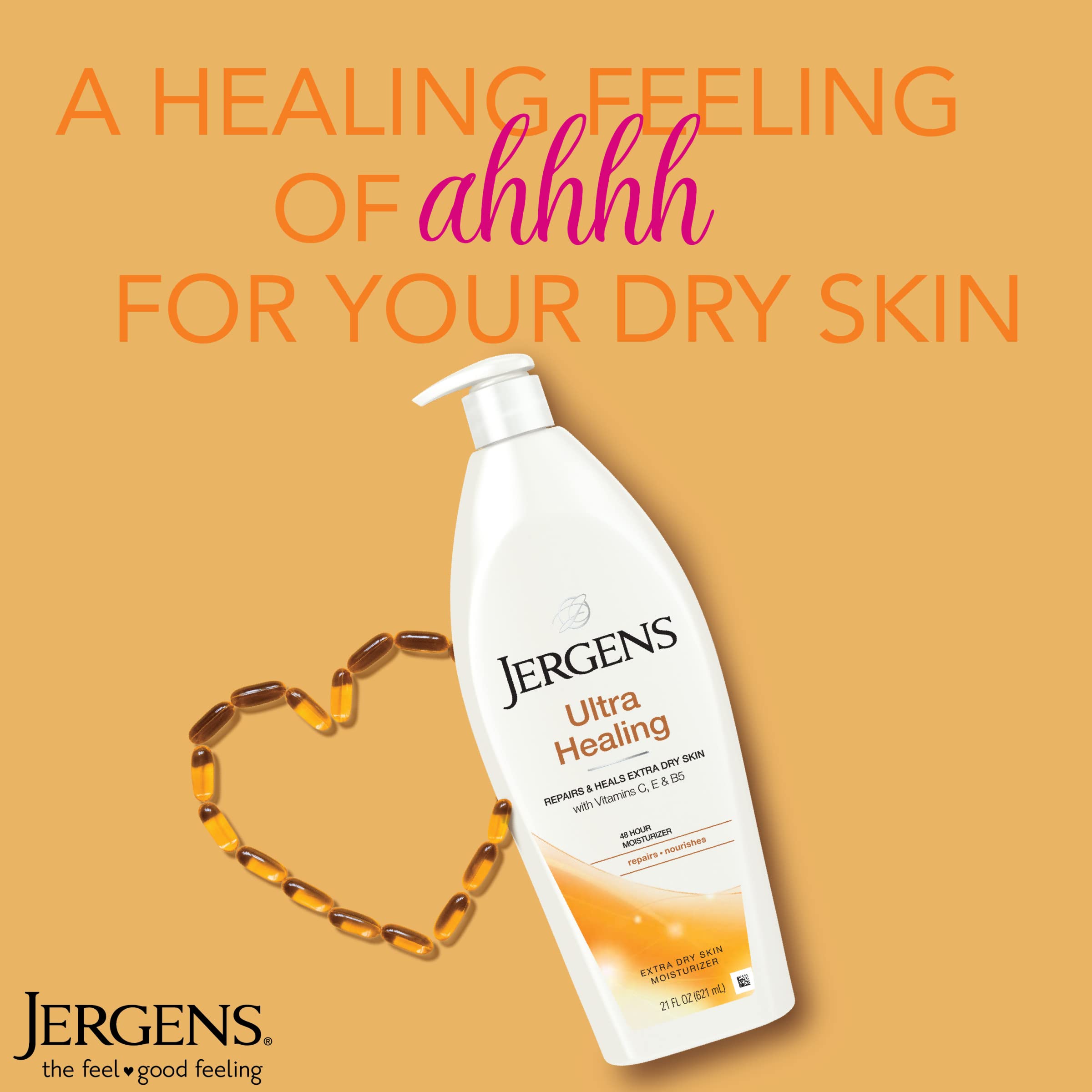 Jergens Ultra Healing Moisturizer Extra Dry Skin 21 Fl Oz - Thumbnail 3