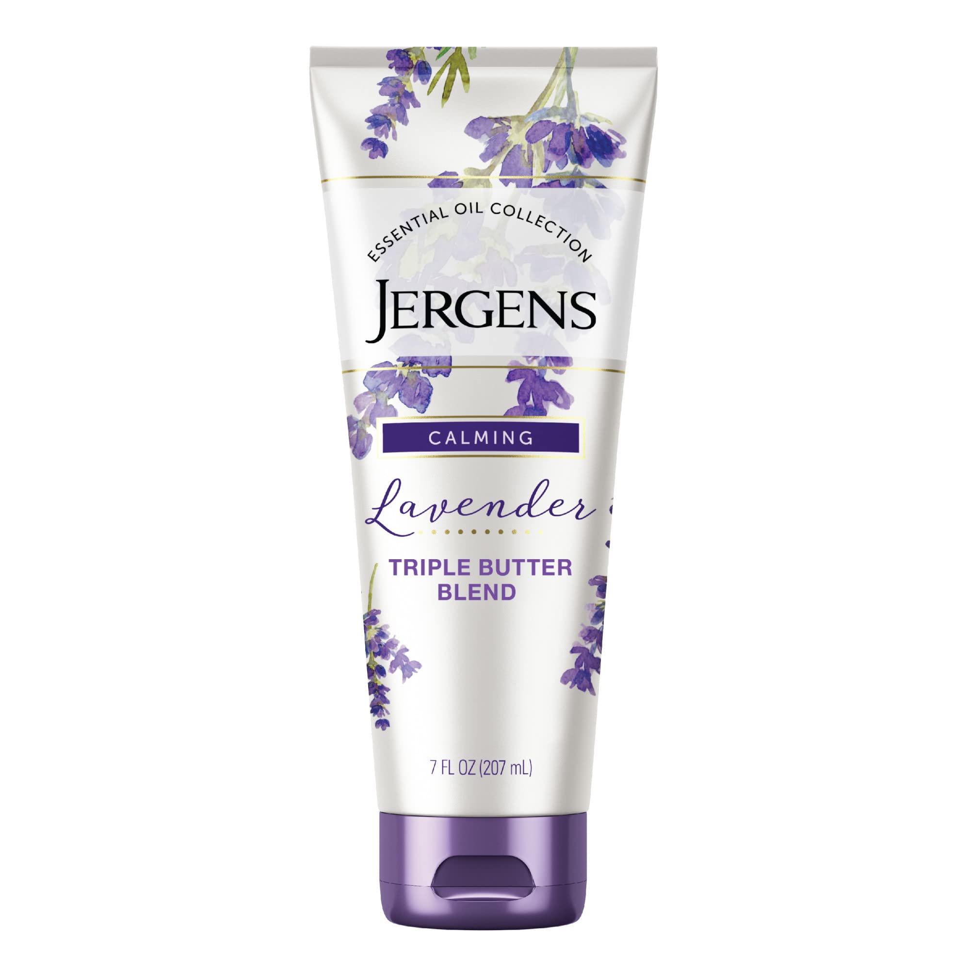 Jergens Lavender Body Butter Hand and Body Lotion Moisturizer With Essential