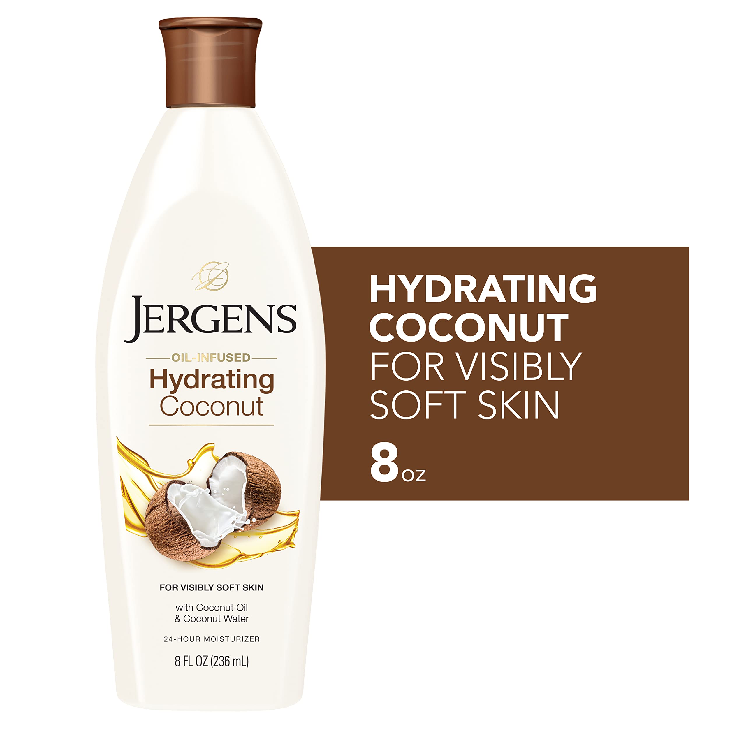 Jergens Hydrating Coconut Body Moisturizer Infused With Coconut Oil and Water