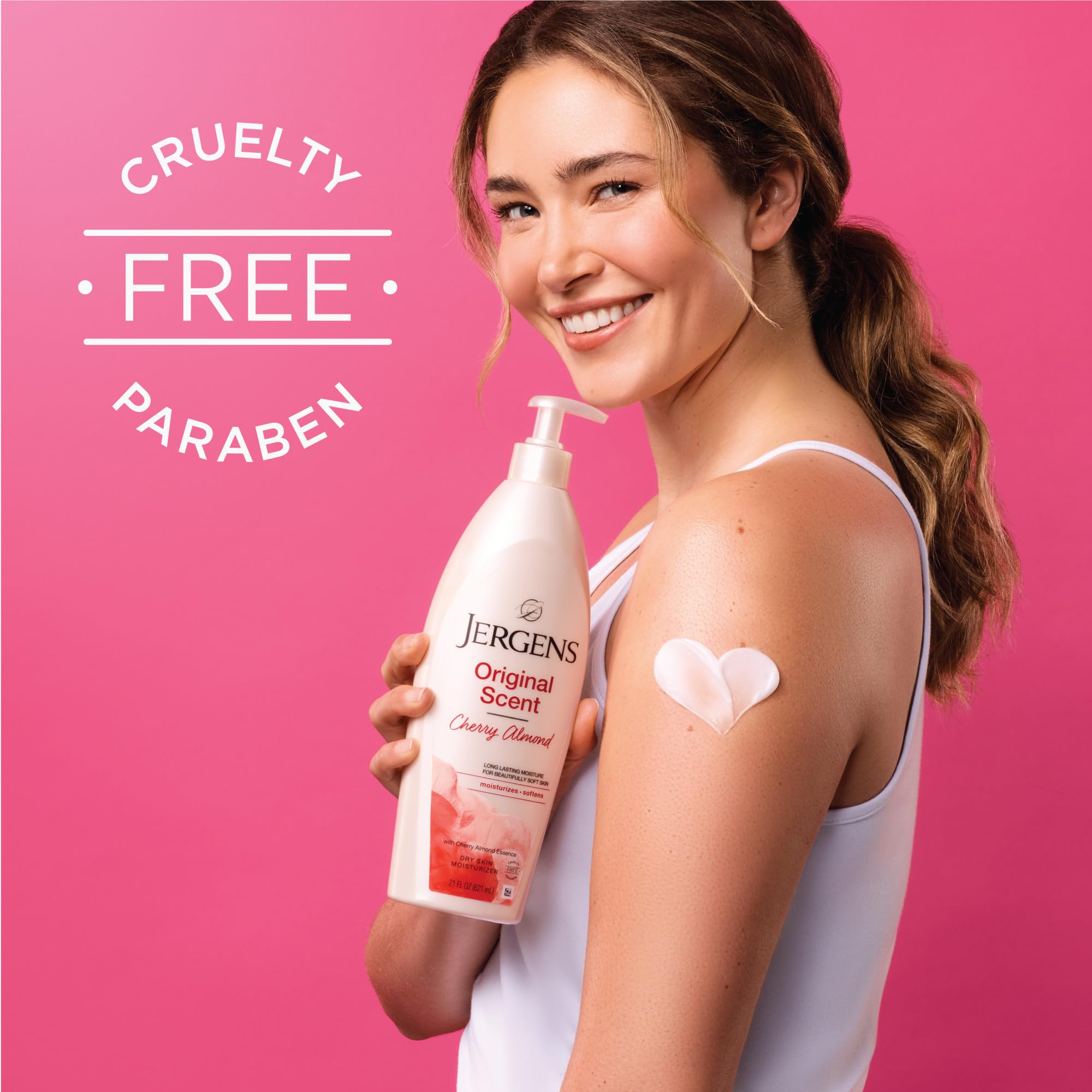 Jergens Original Scent Dry Skin Body Lotion Hand and Body Moisturizer Cherry - Thumbnail 2