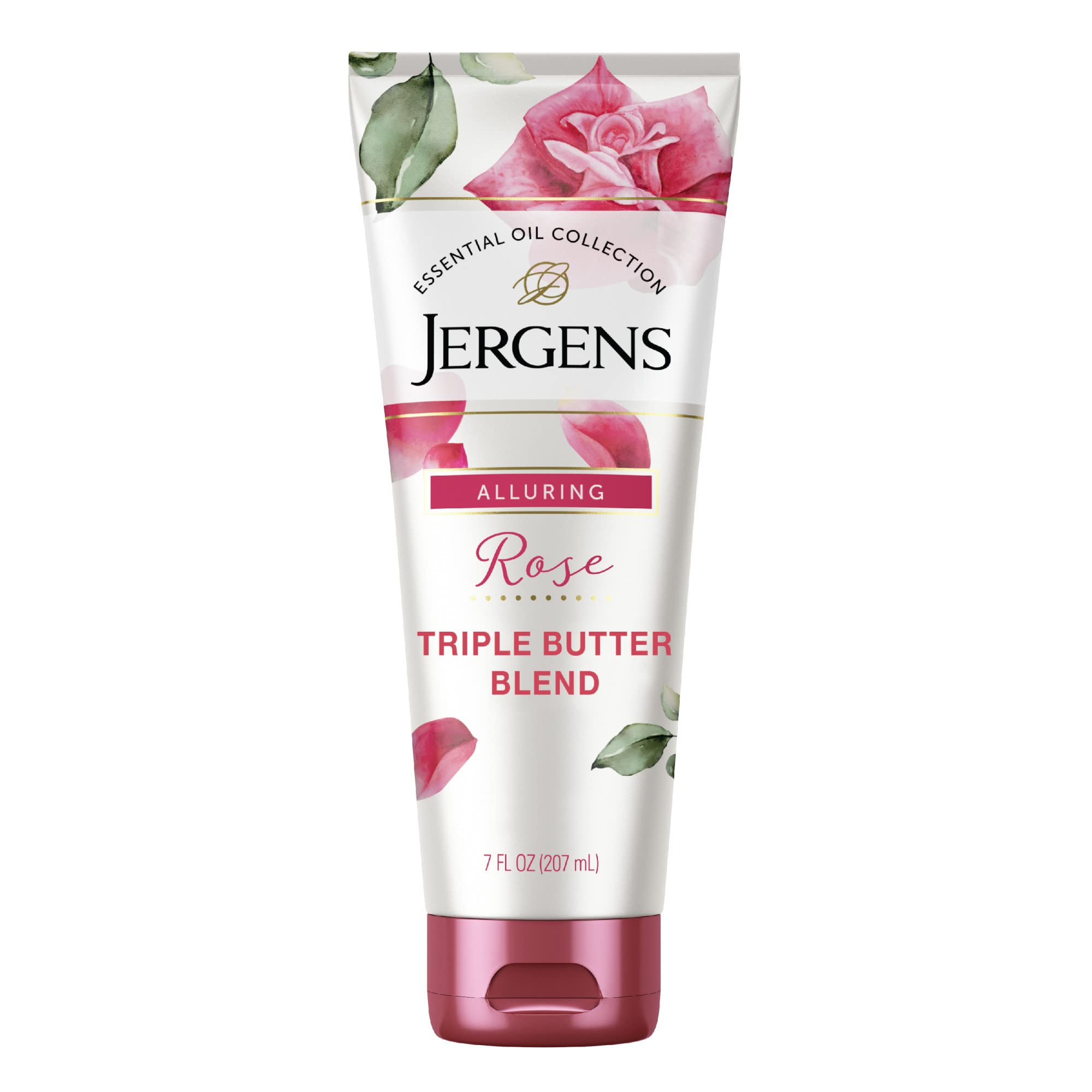 Jergens Rose Body Butter Lotion Hand and Body Moisturizer With Camellia