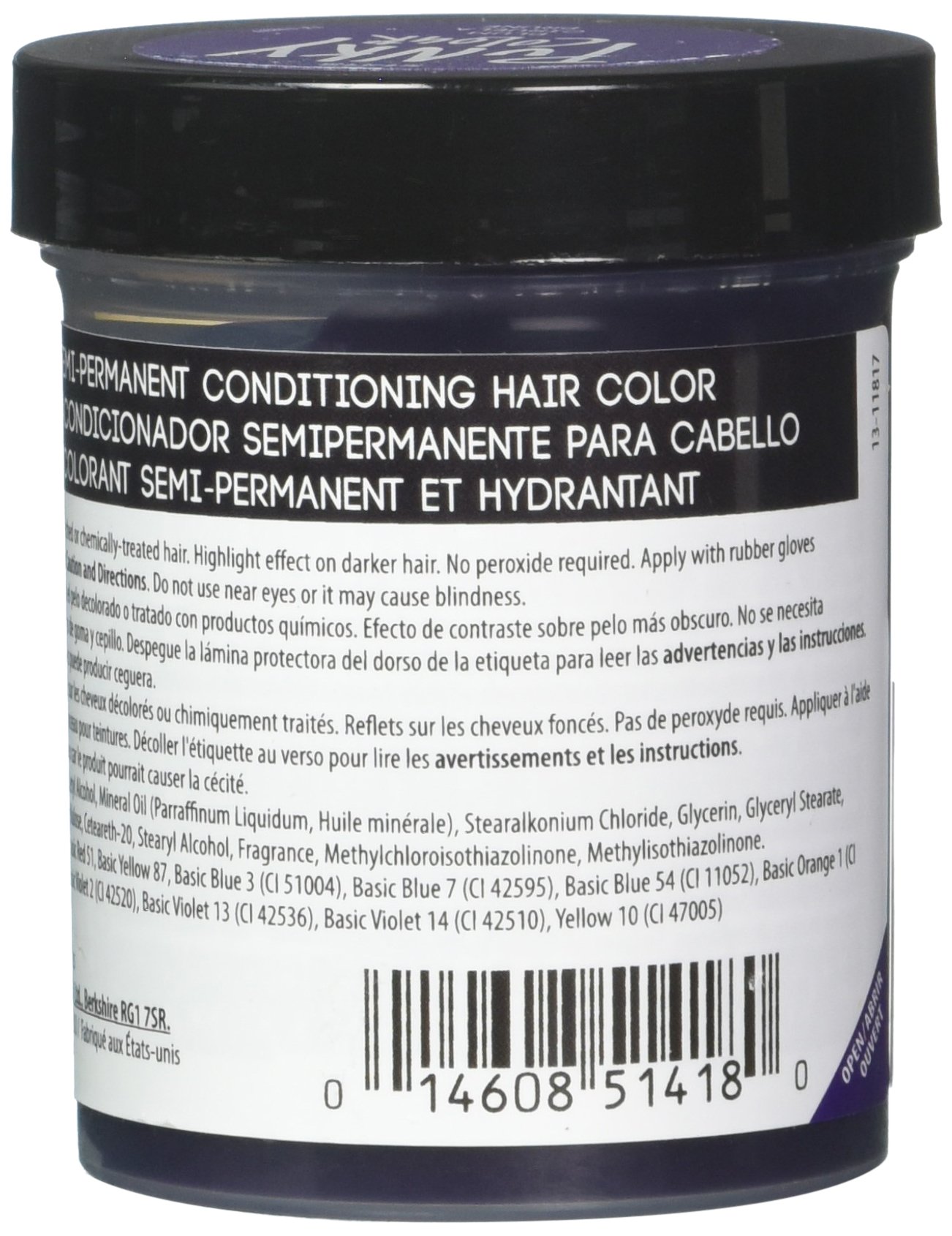 Jerome Russell Punky Colour Semi Permanent Conditioning Hair Color Plum 3.5 oz - Thumbnail 3