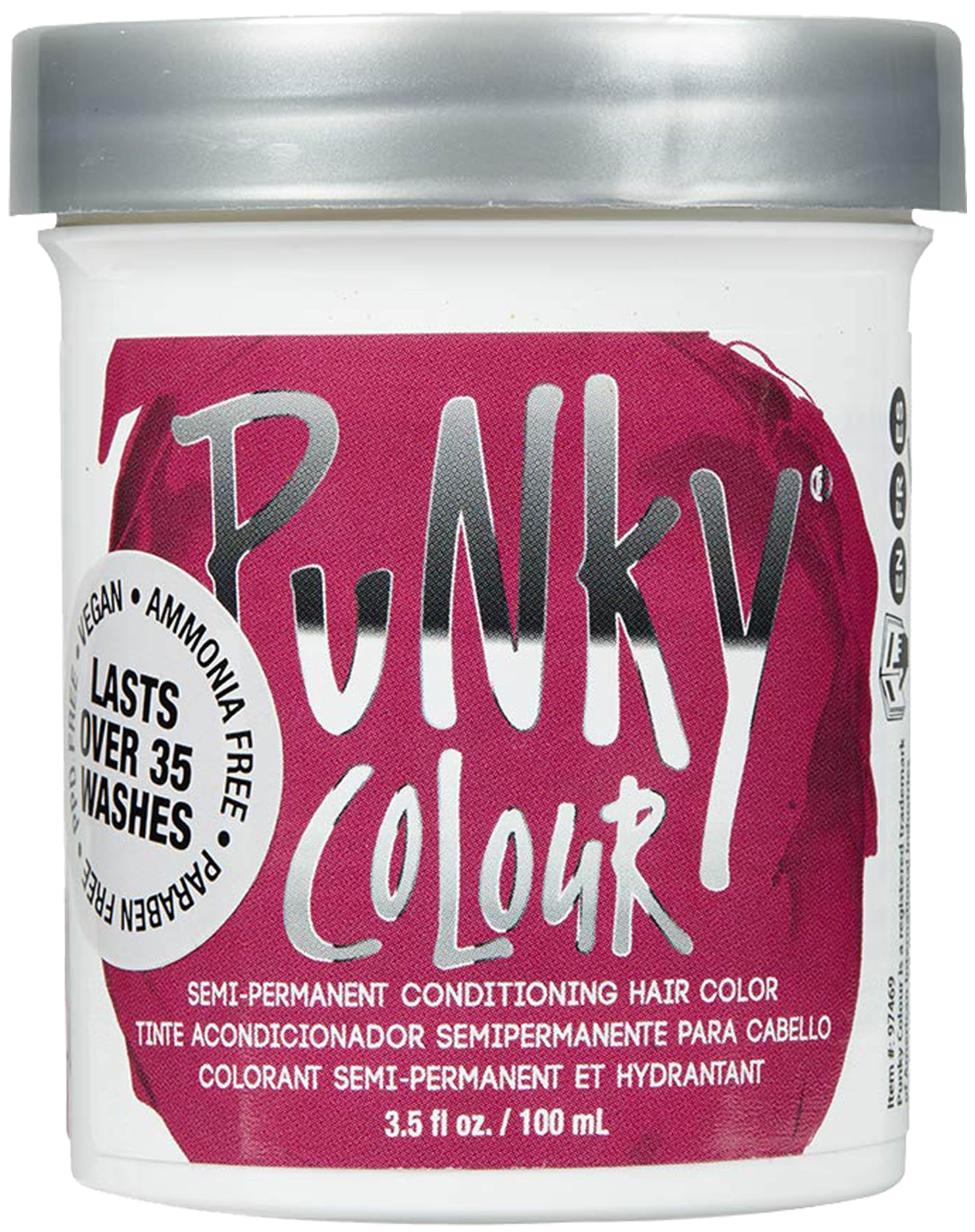 Punky Rose Red Semi Permanent Hair Color Vegan Cruelty Free Conditioning Hair