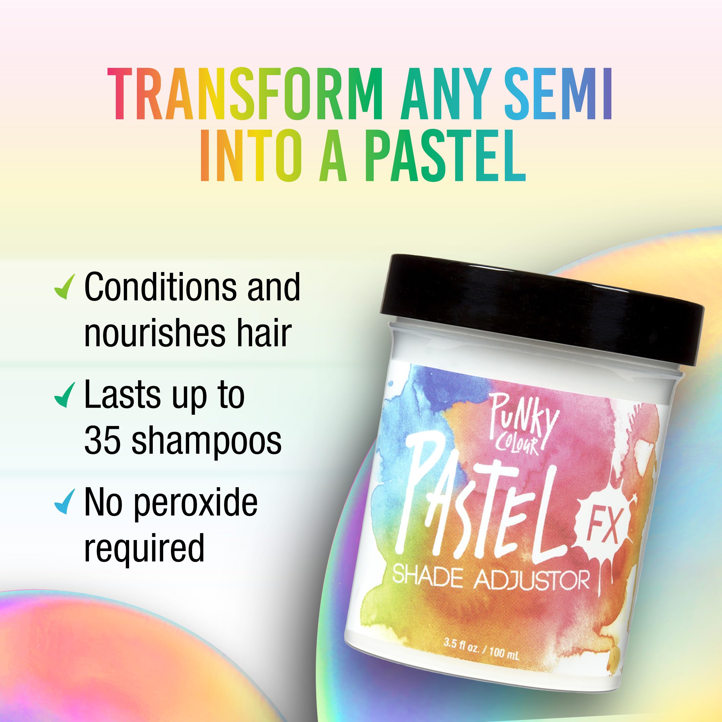 Punky Pastelfx Shade Adjustor Semi Permanent Hair Color Vegan Cruelty Free - Thumbnail 2