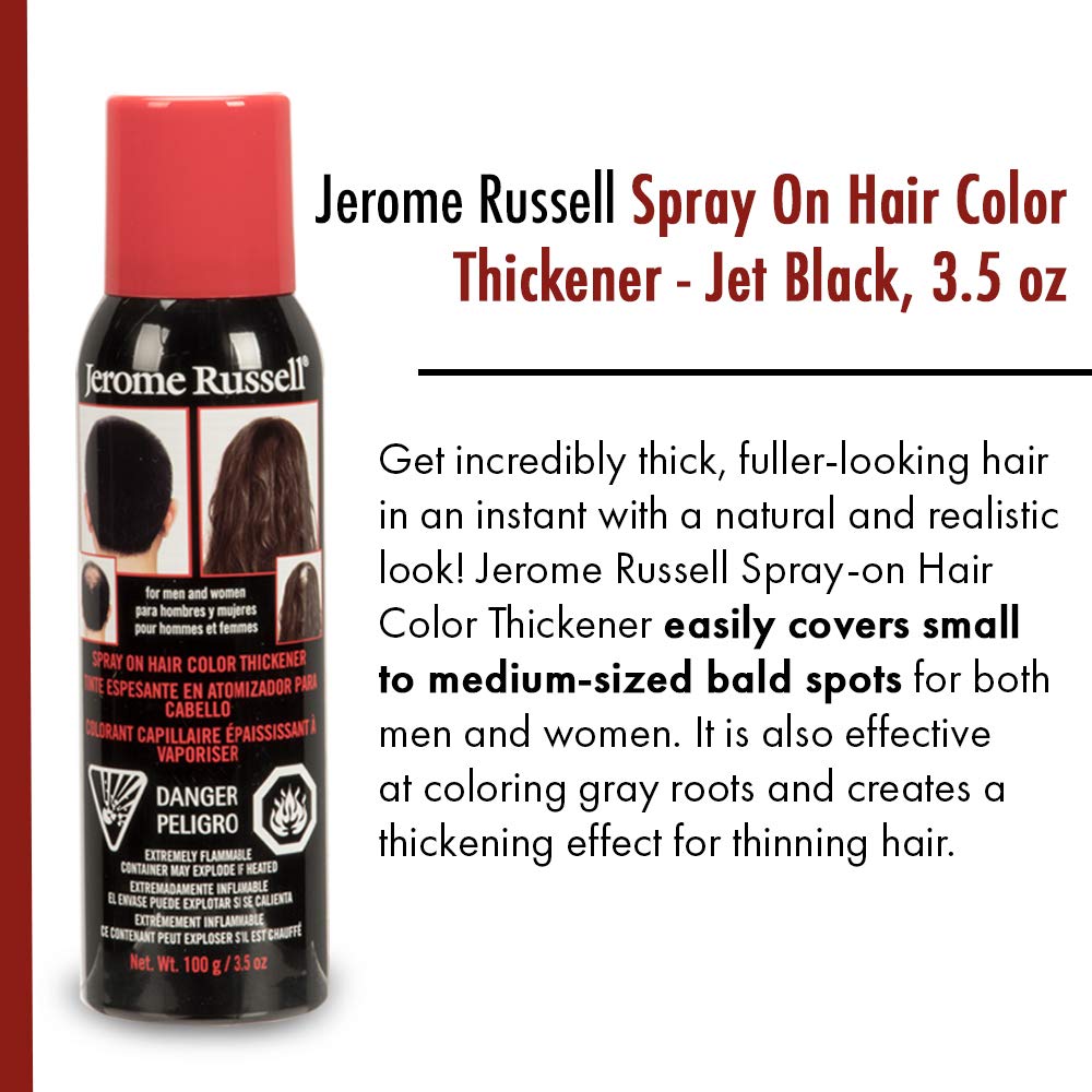 Jerome Russell Hair Color Thickener Jet Black - Thumbnail 3