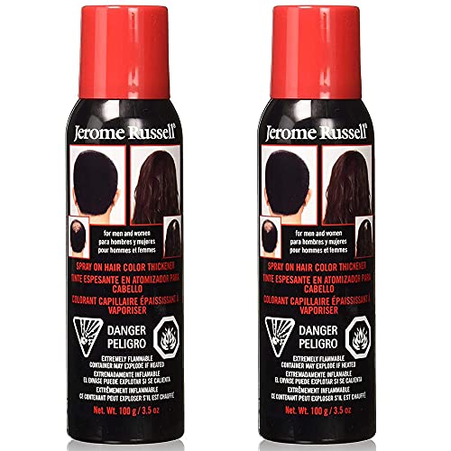 Jerome Russell On Hair Color Thickener Medium Brown Instant Root Cover Up for - Thumbnail 2