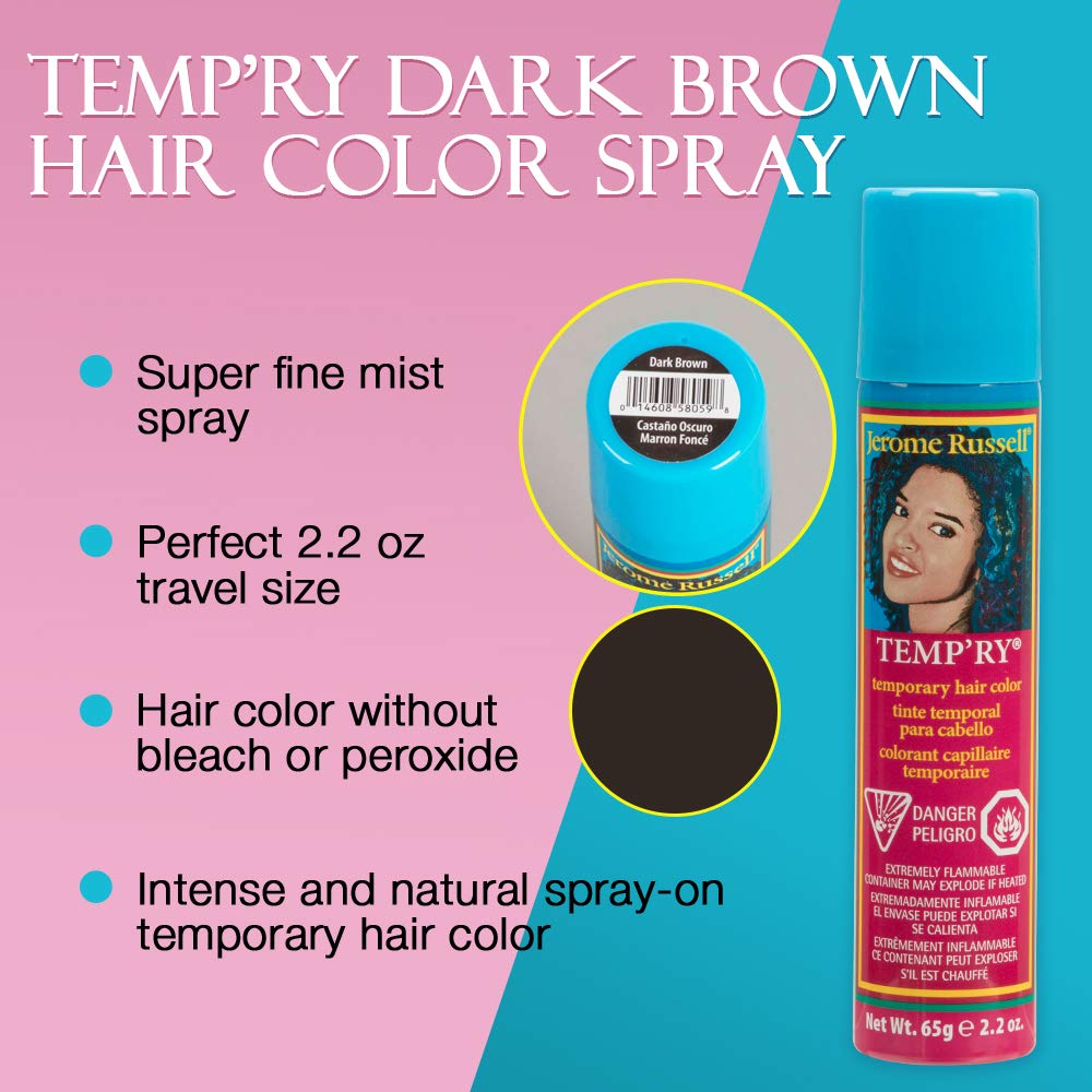 Jerome Russell Dark Brown Hair Tint Intense On Instant Vivid Fast Drying Non - Thumbnail 3