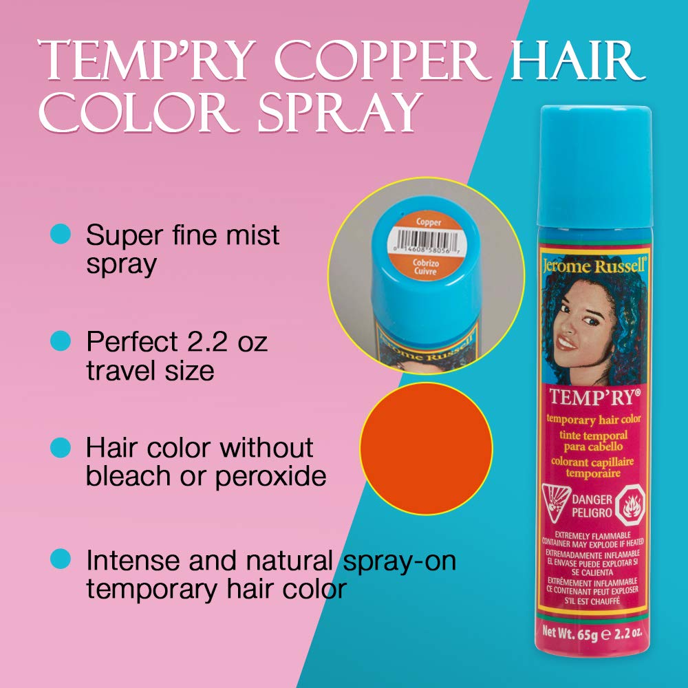 Jerome Russell Temporary Hair Color Intense Sprayon Fastdrying Nonsticky Travel - Thumbnail 3