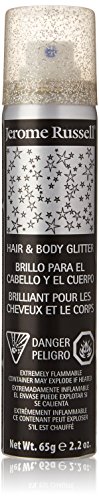 Jerome Russell Hair and Body Glitter Silver 2.2 oz - Thumbnail 3