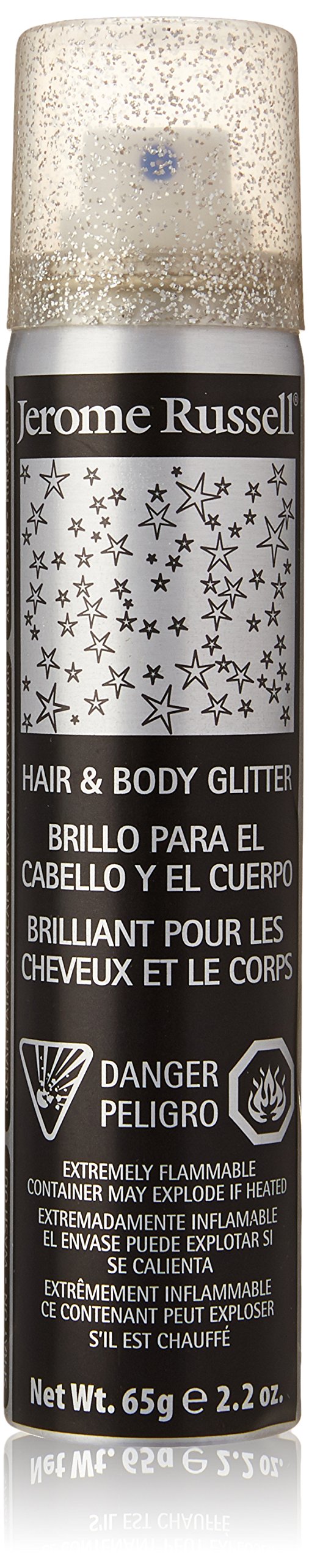 Jerome Russell Hair and Body Glitter Silver 2.2 oz