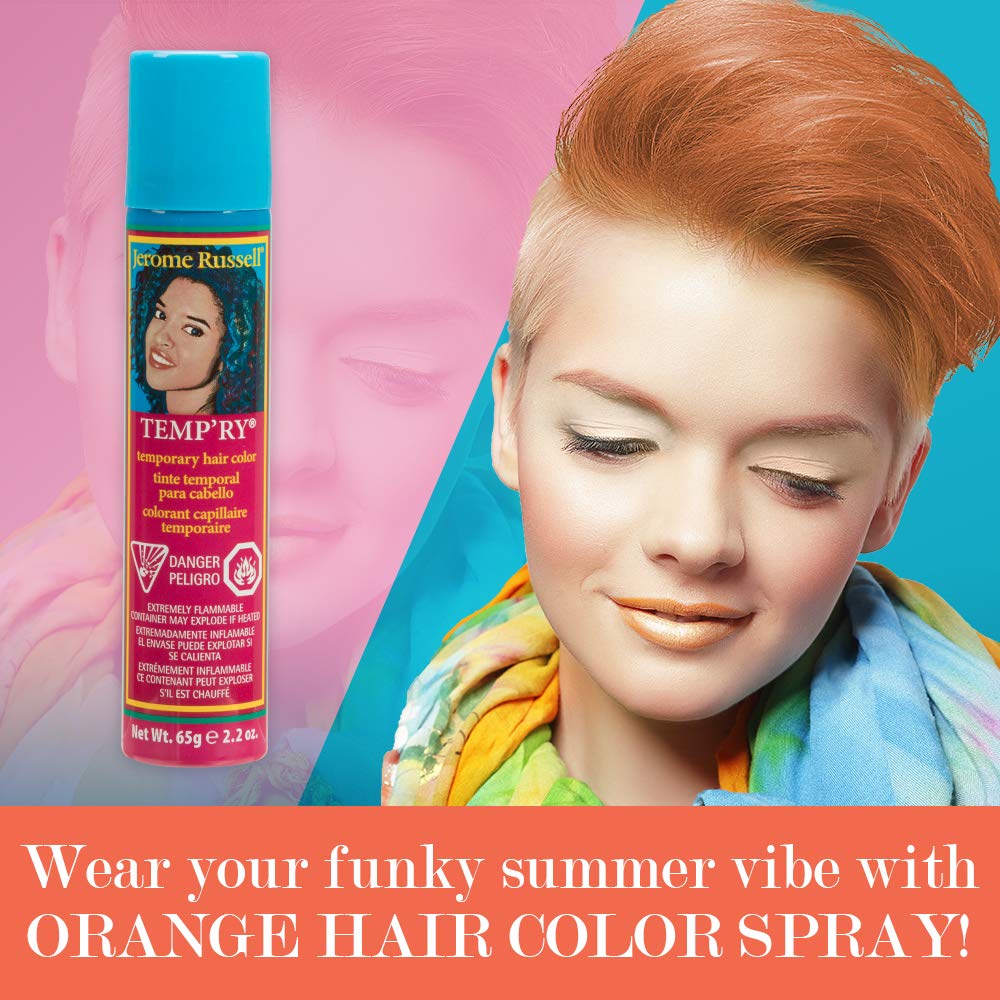 Jerome Russell Temporary Hair Color Orange Intense On Temporary Hair Color Fast - Thumbnail 2