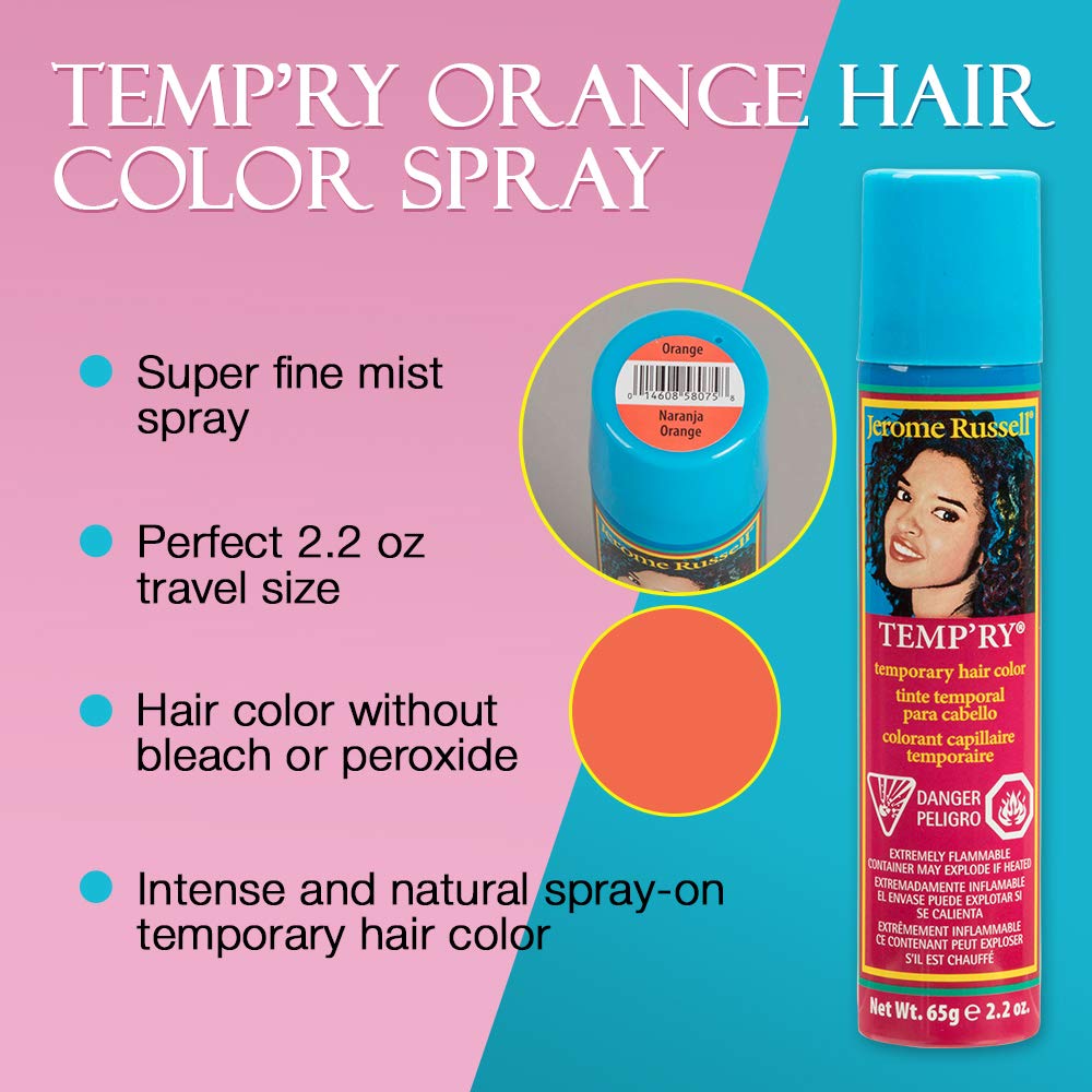 Jerome Russell Temporary Hair Color Orange Intense On Temporary Hair Color Fast - Thumbnail 3