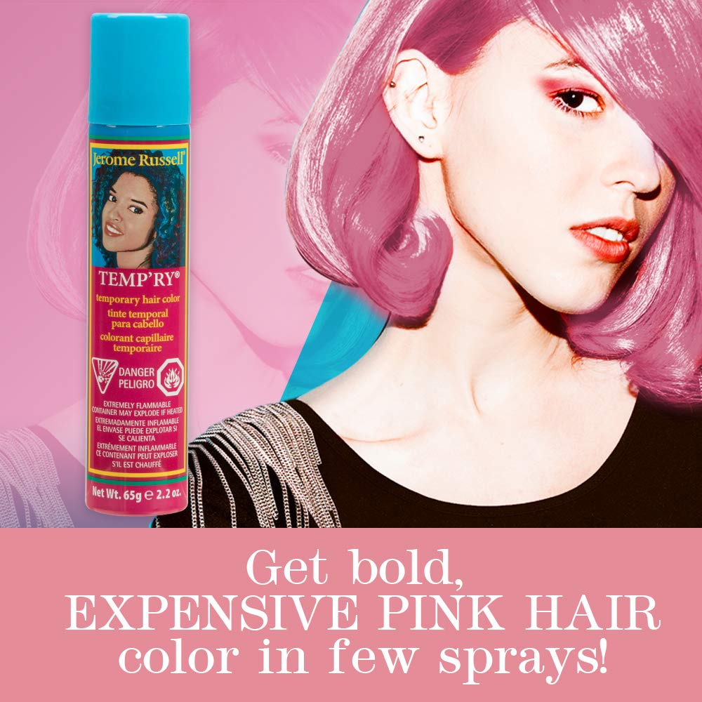 Jerome Russell Temporary Hair Color Pink Intense On Temporary Hair Color Fast - Thumbnail 2