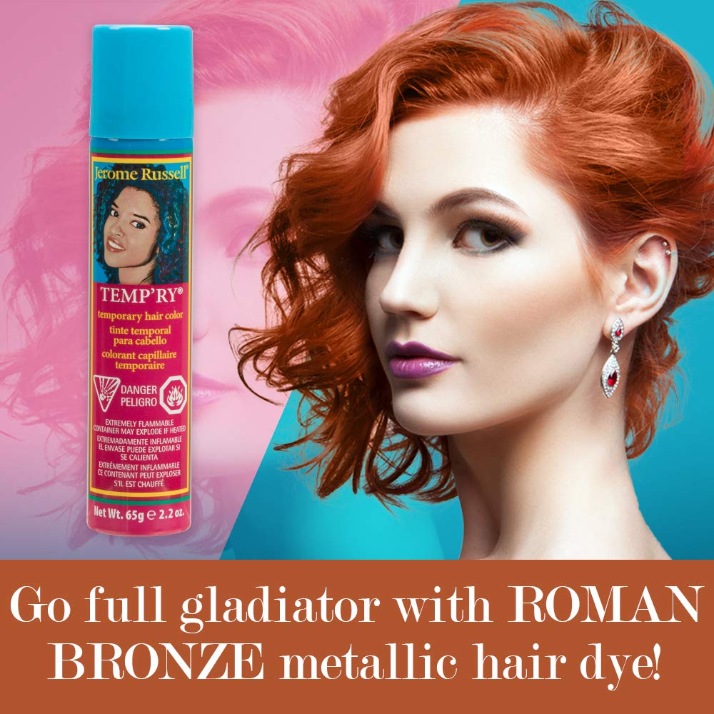 Jerome Russell Temporary Hair Color Roman Bronze Intense On Temporary Hair - Thumbnail 2