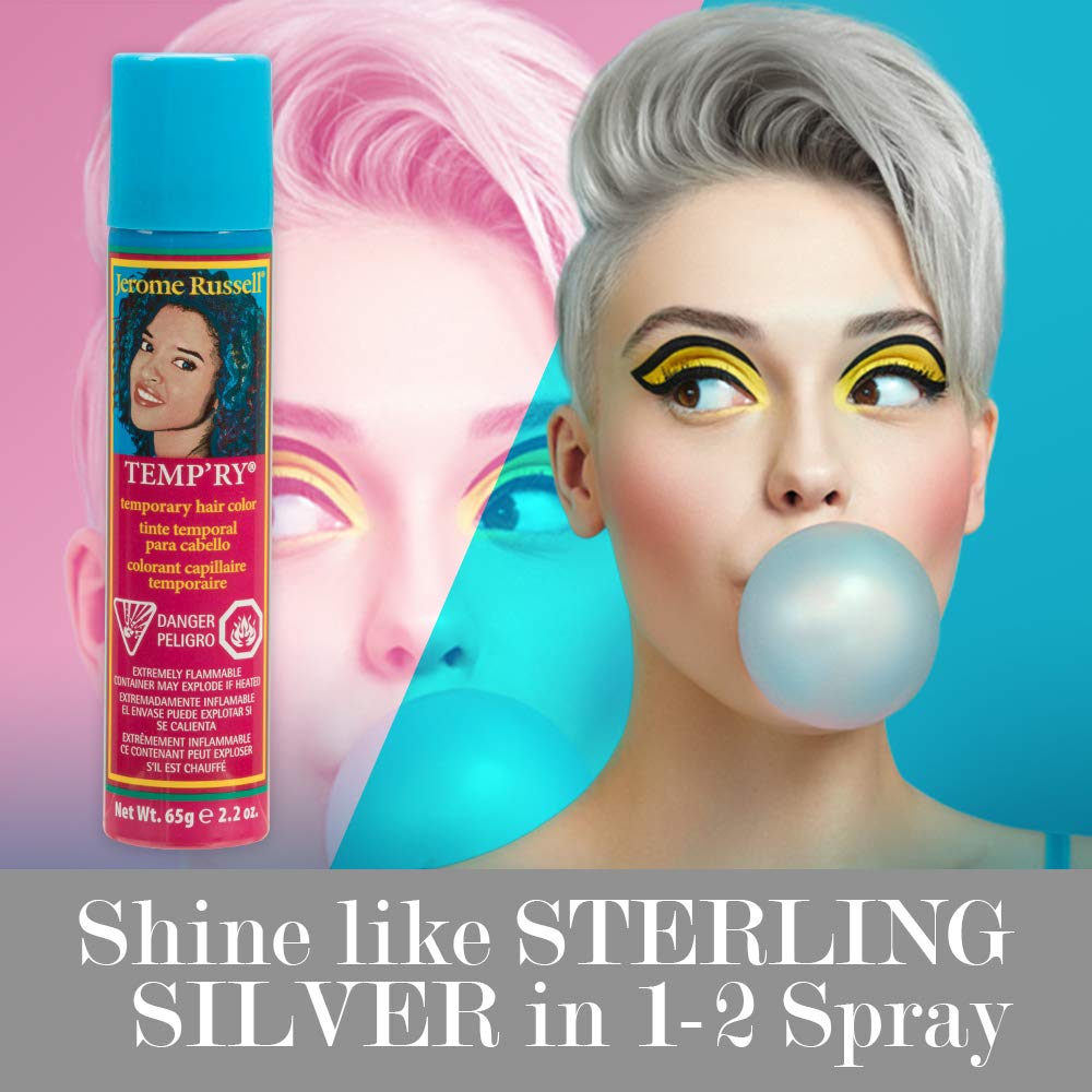 Jerome Russell Intense Silver Hair Color Fast Drying Non Sticky Travel Size - Thumbnail 2