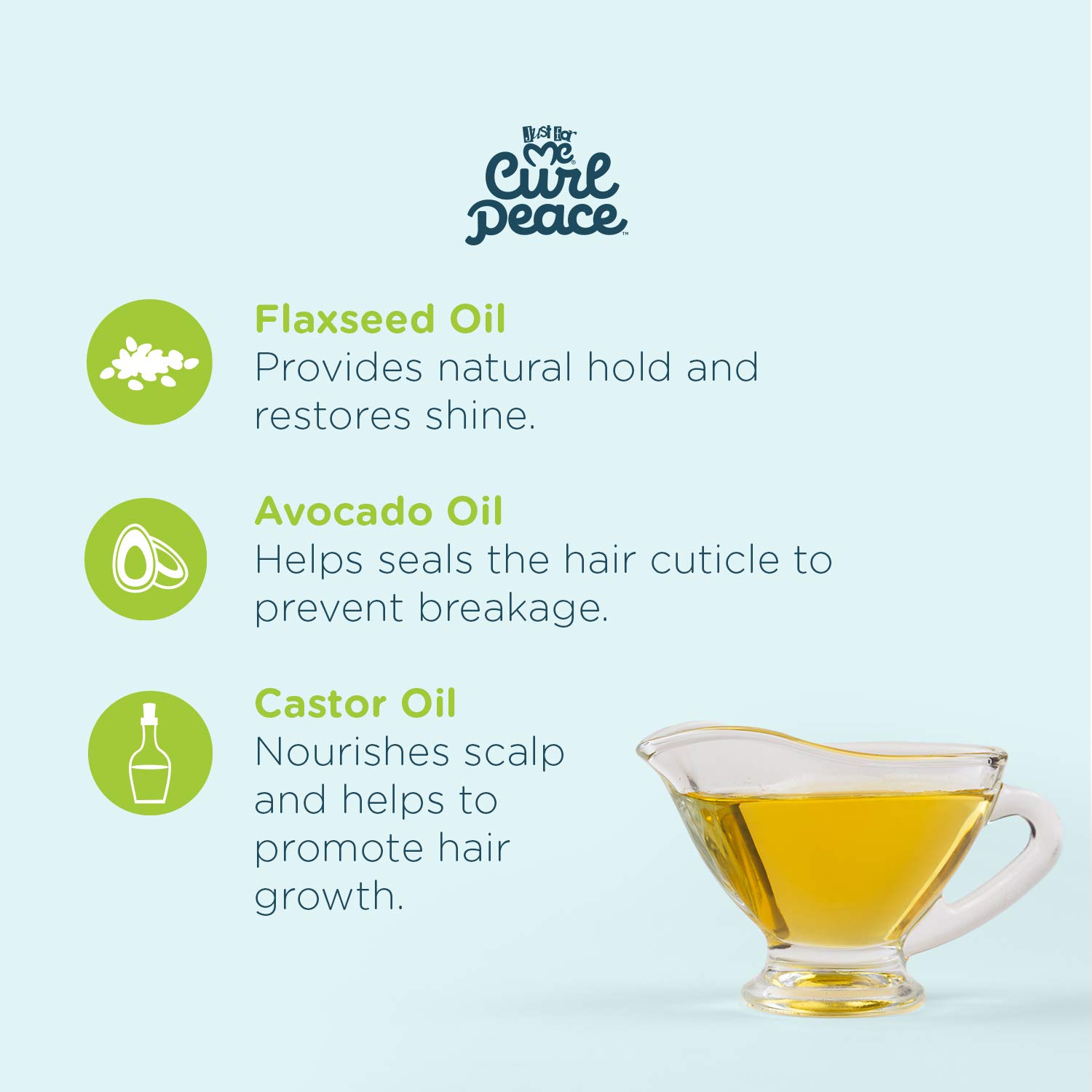 Just for Me Curl Peace Smoothing Ponytail Edge Control Finishes Holds Contains - Thumbnail 2