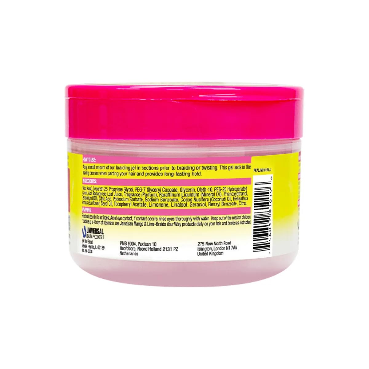 Jamaican Mango Lime Braids Your Way Extra Hold Easy Braid Jel Non Flaking Gel - Thumbnail 3