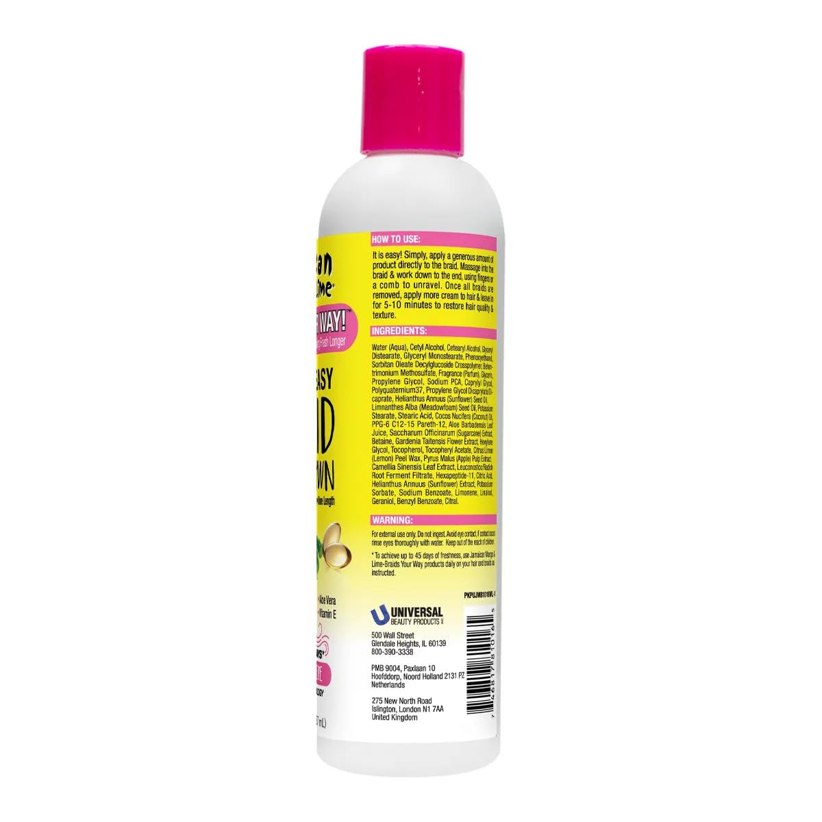 Jamaican Mango Lime Braids Your Way Quick Easy Braid Takedown Lotion Detangling - Thumbnail 3