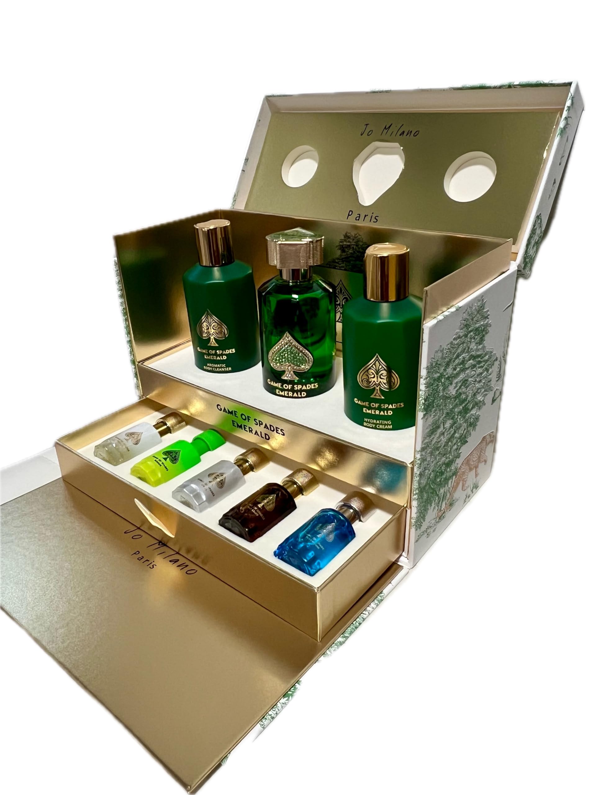 [Set] Jo Milano Game of Spade Emerald 3.0 L+6.8 B/c+6.8 C/hidr+ 5x10ml Usa 6pcs Bybox - Thumbnail 2