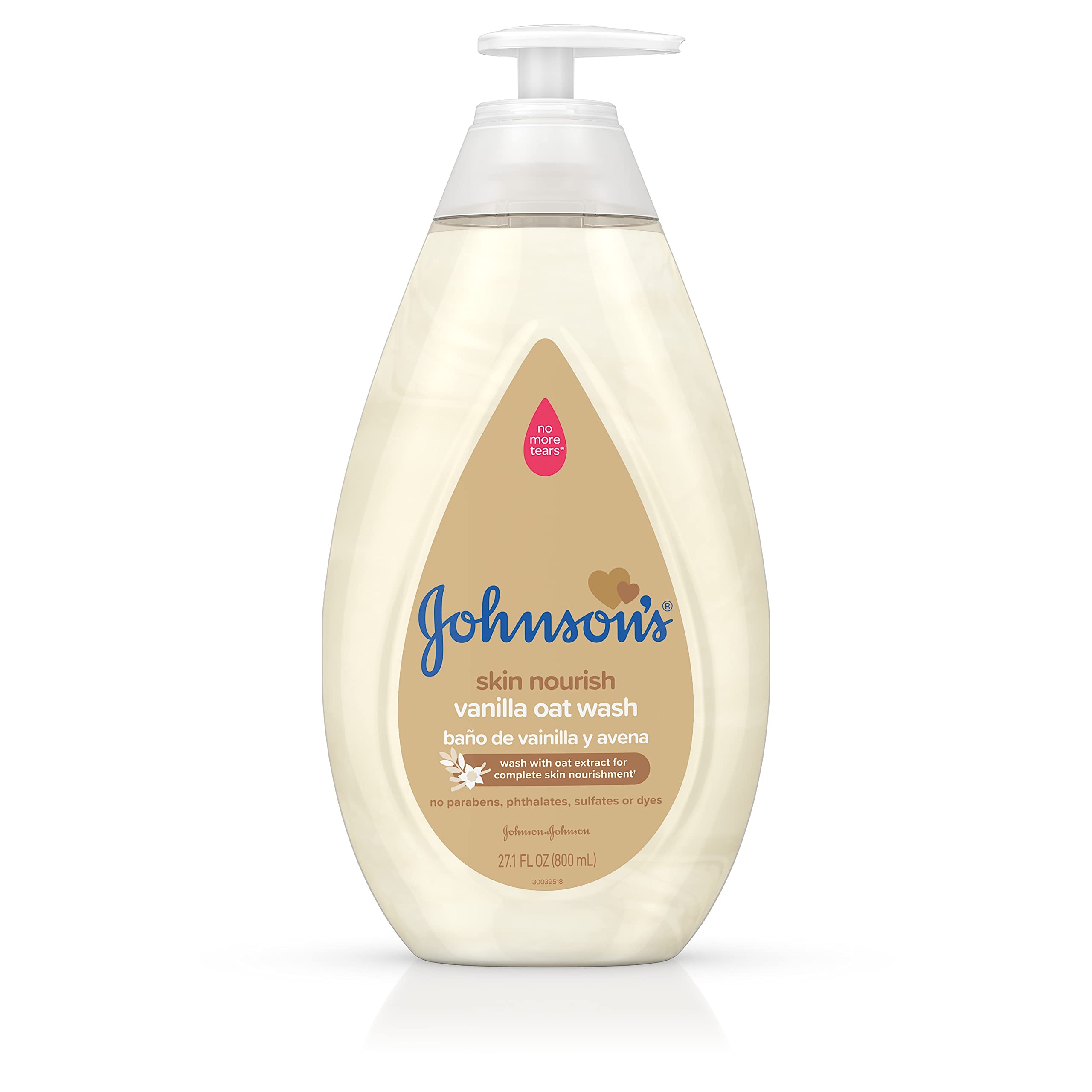 Johnson's Skin Nourishing Baby Wash With Vanilla Oat Extract Hypoallergenic