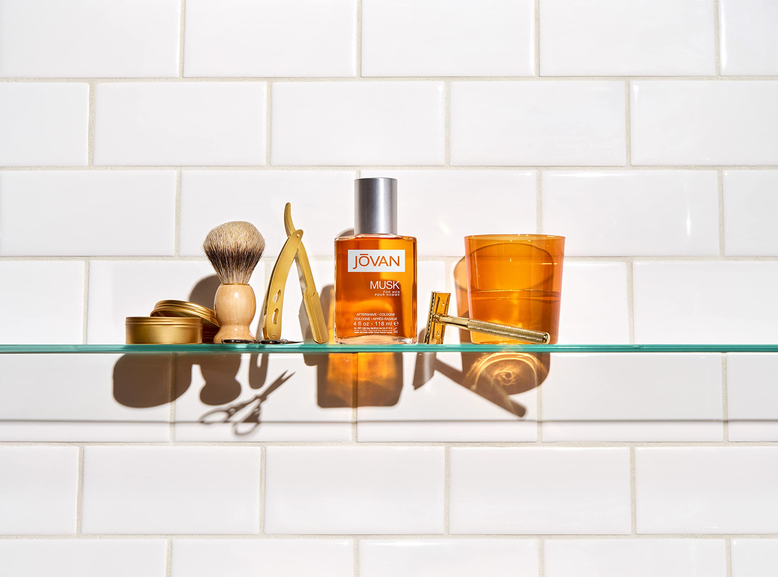 Jovan Musk Aftershave 4 Fl Oz Notes of Carnation Lavender and Amber Everyday - Thumbnail 3