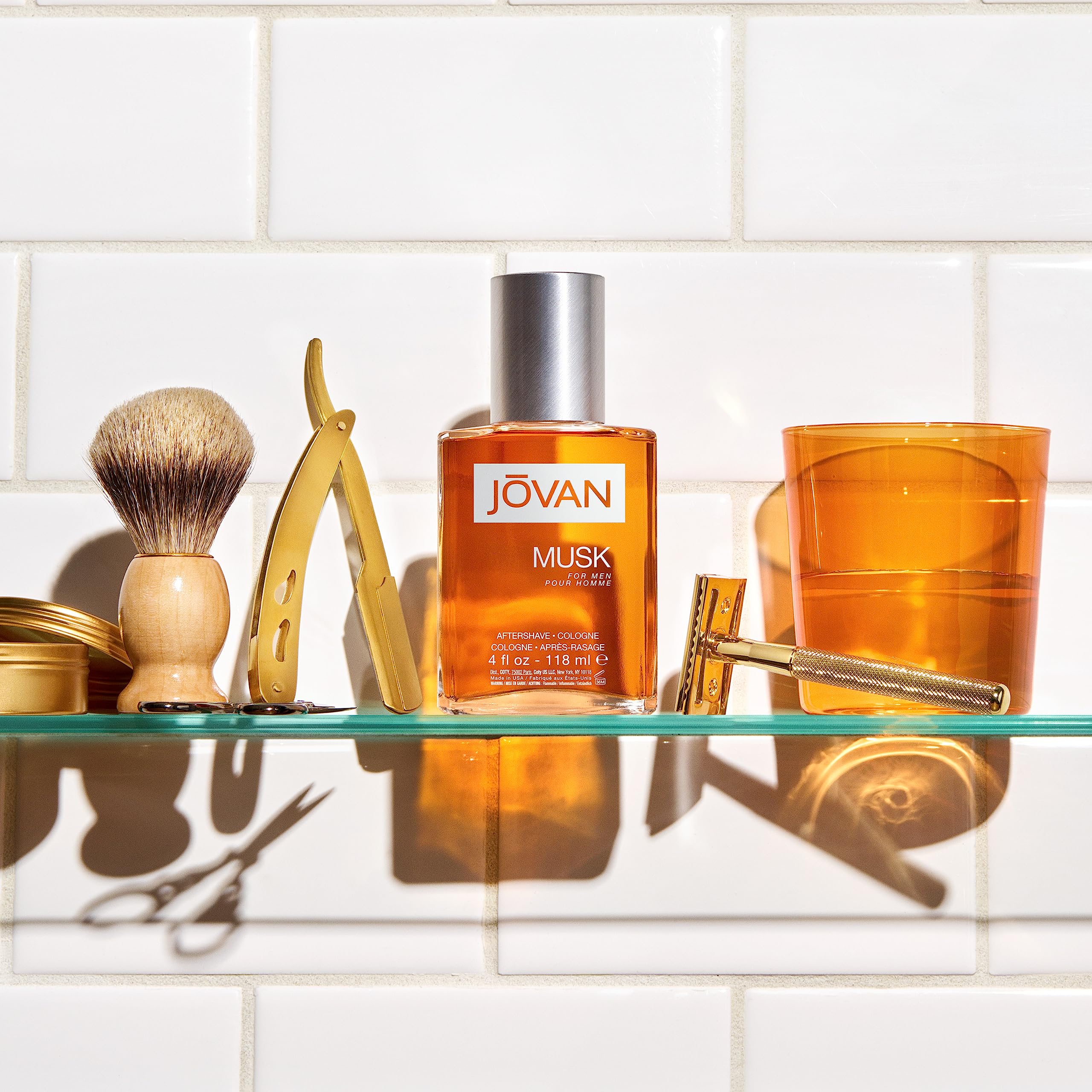 [After Shave] Jovan Musk Aftershave 8 Fl Oz Notes of Carnation Lavender and Amber Everyday - Thumbnail 3