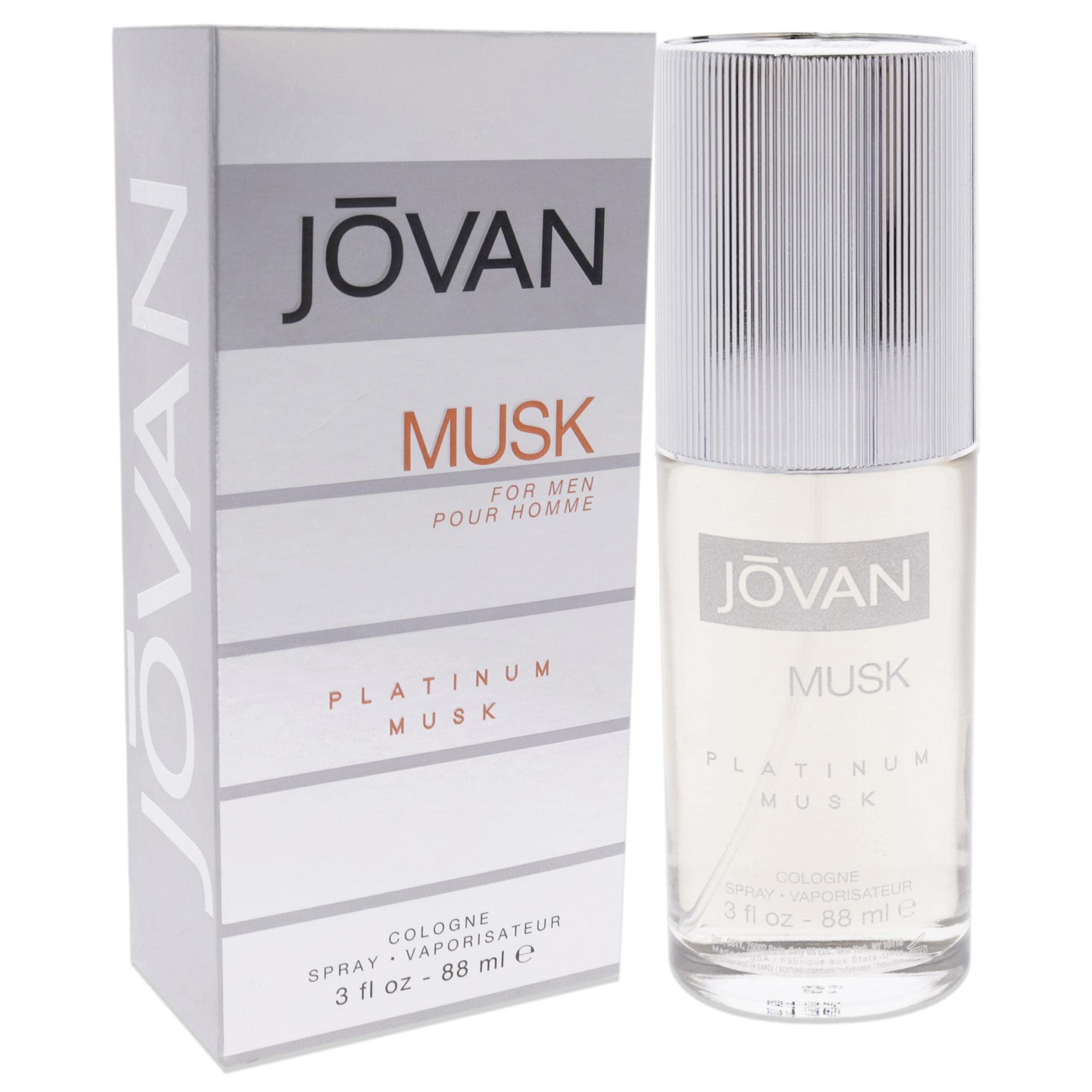Jovan Musk Platinum Musk Cologne For Men 3 oz - Thumbnail 3