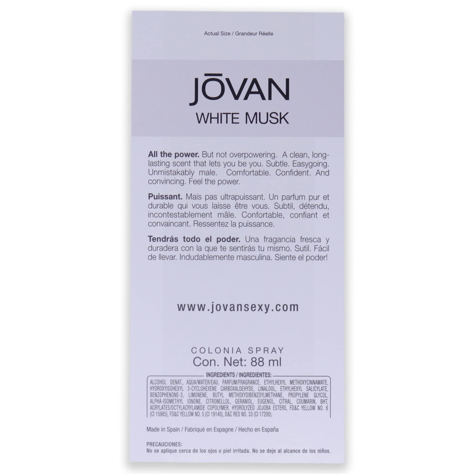 Jovan Musk White 3.0 M Spain 36pcs Bybox EDC - Thumbnail 3