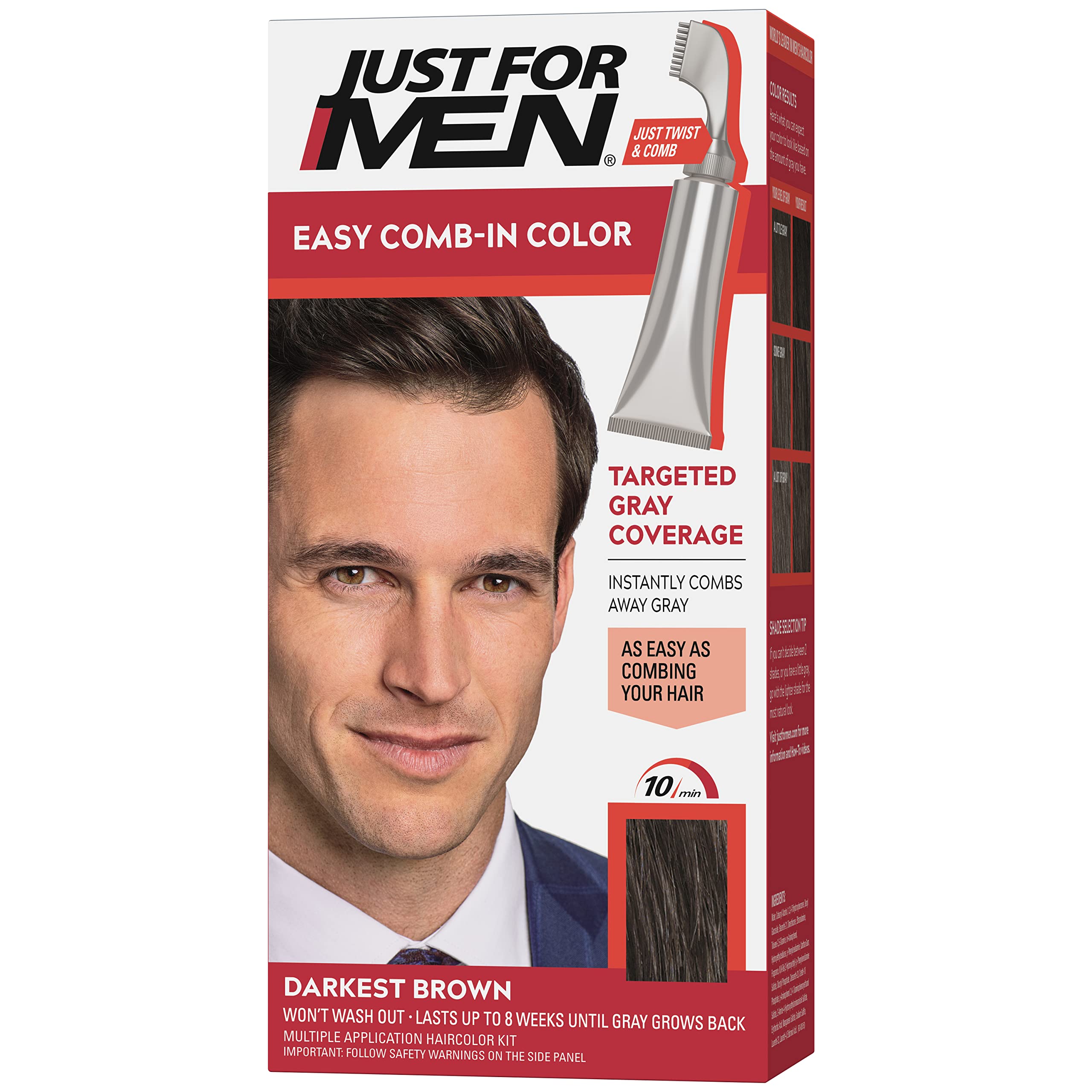Just Easy Comb In Color Hair Dye Easy No Mix Application With Comb Applicator