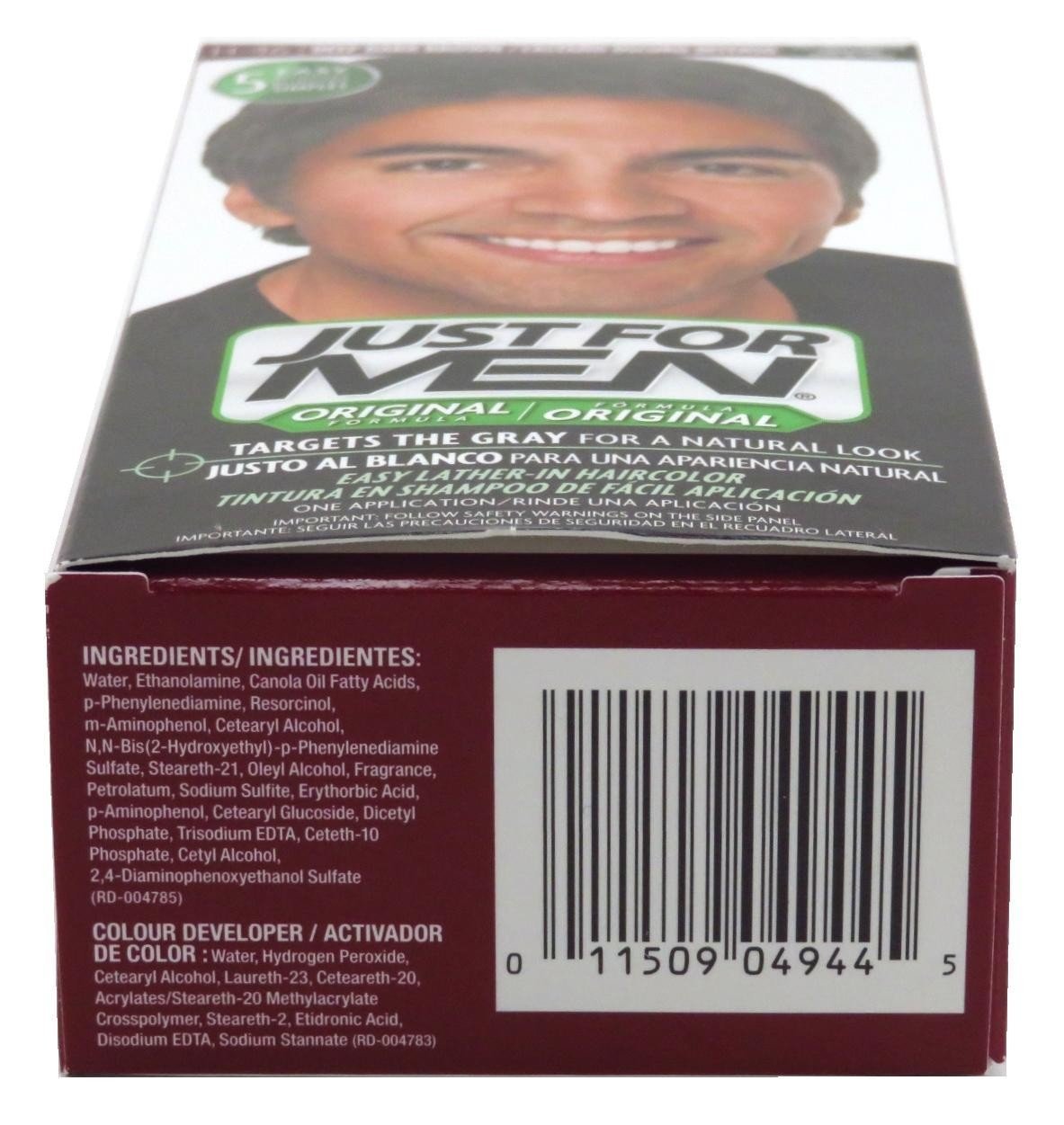 Just Shampoo In #h 46 Haircolor Deep Dark Brown For Men - Thumbnail 2