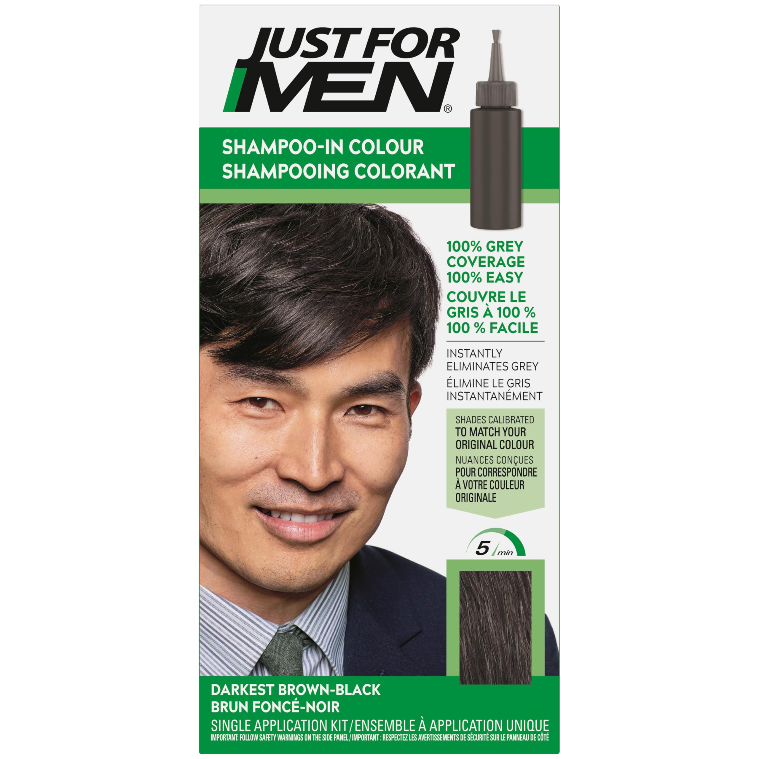 Just Shampoo In Color Hair Color With Keratin and Vitamin E for Stronger Hair