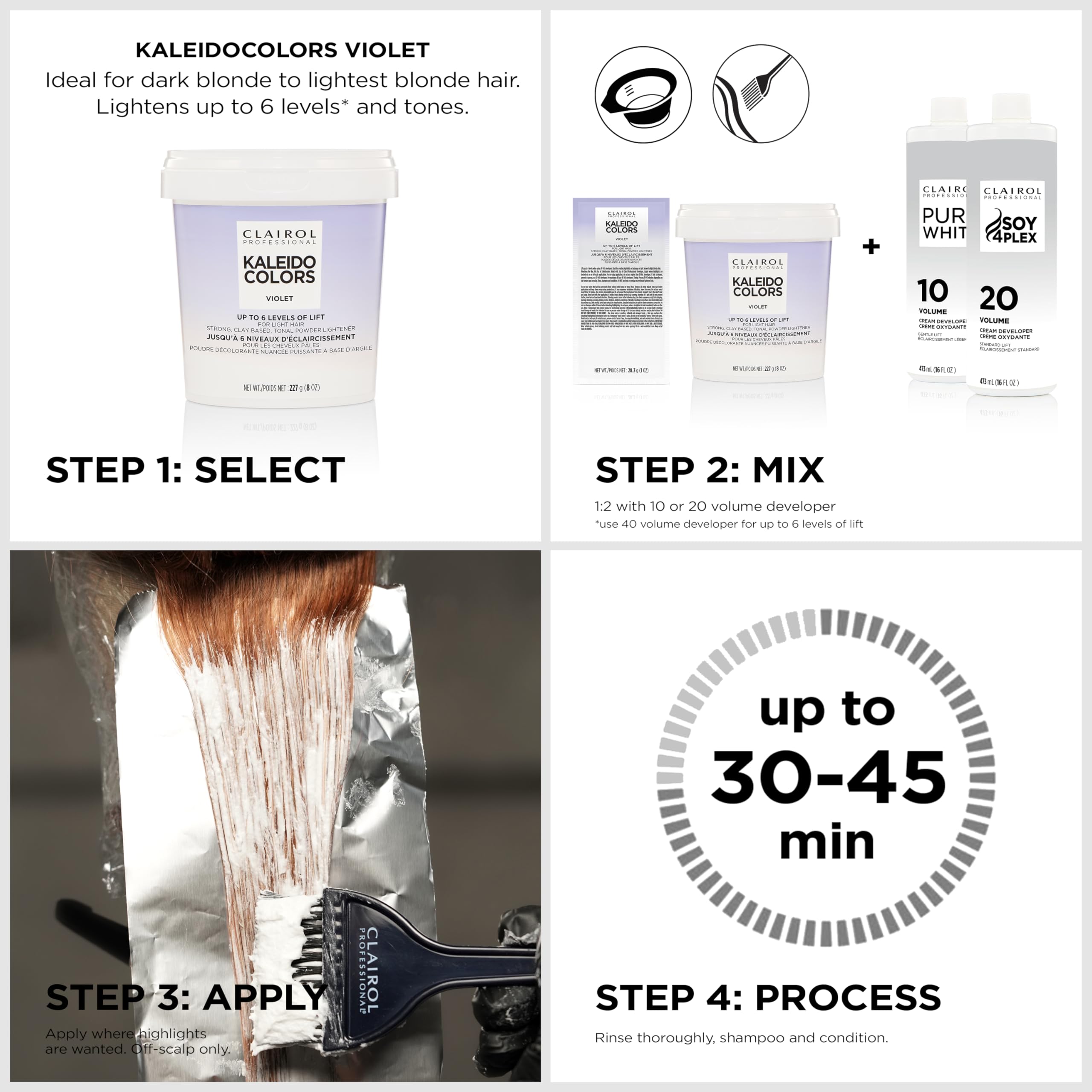 Clairol Professional Kaleidocolors Violet Tub 8 oz - Thumbnail 2