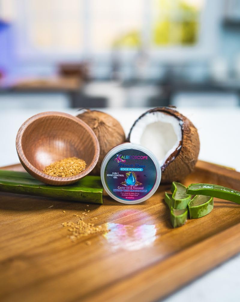 Kaleidoscope Miracle Drops Edge Pomade 2 N 1 Edge Control Gel 2 oz - Thumbnail 2