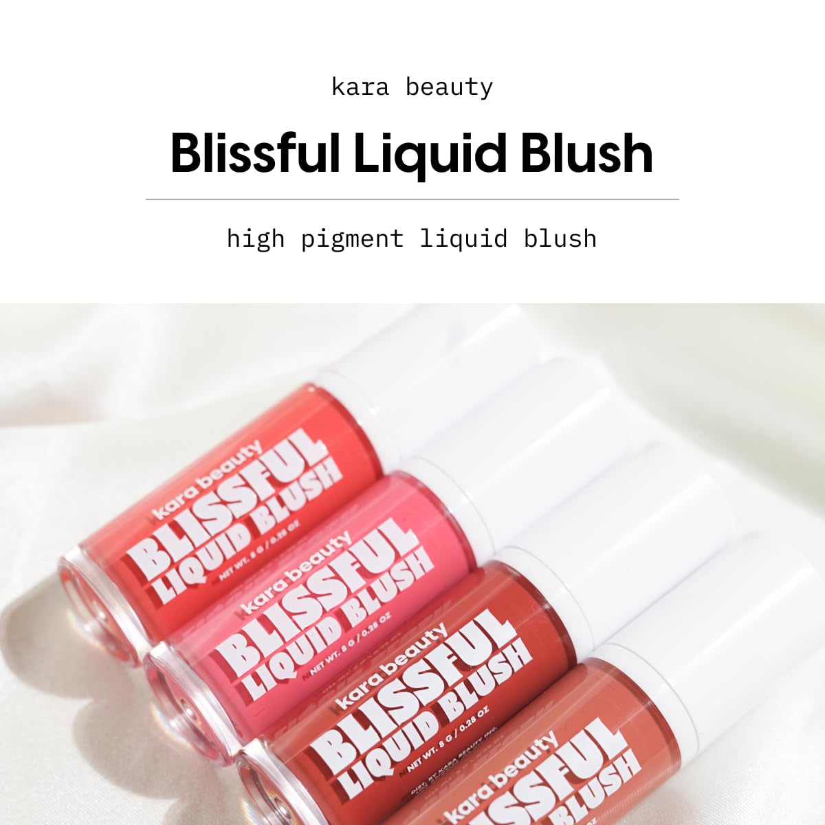 (48-pack) Kara Beauty Blissful Liquid Blush Sweet Side 0.28 oz - Thumbnail 2