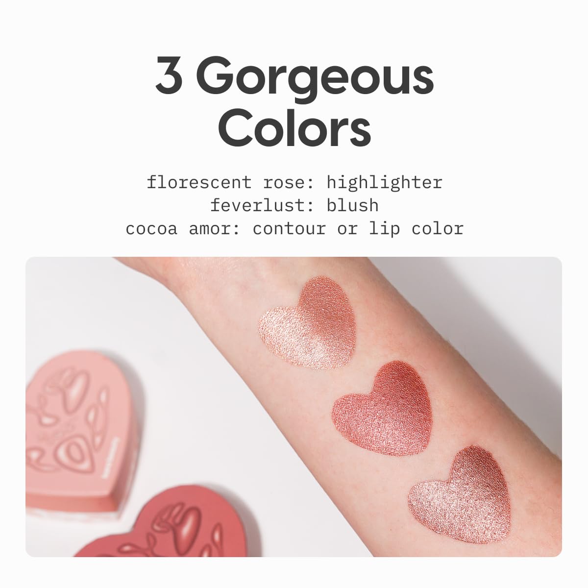 (6-pack) Kara Beauty Dye For You - Illuminating Powder Blush Fluorescent Rose - Thumbnail 3