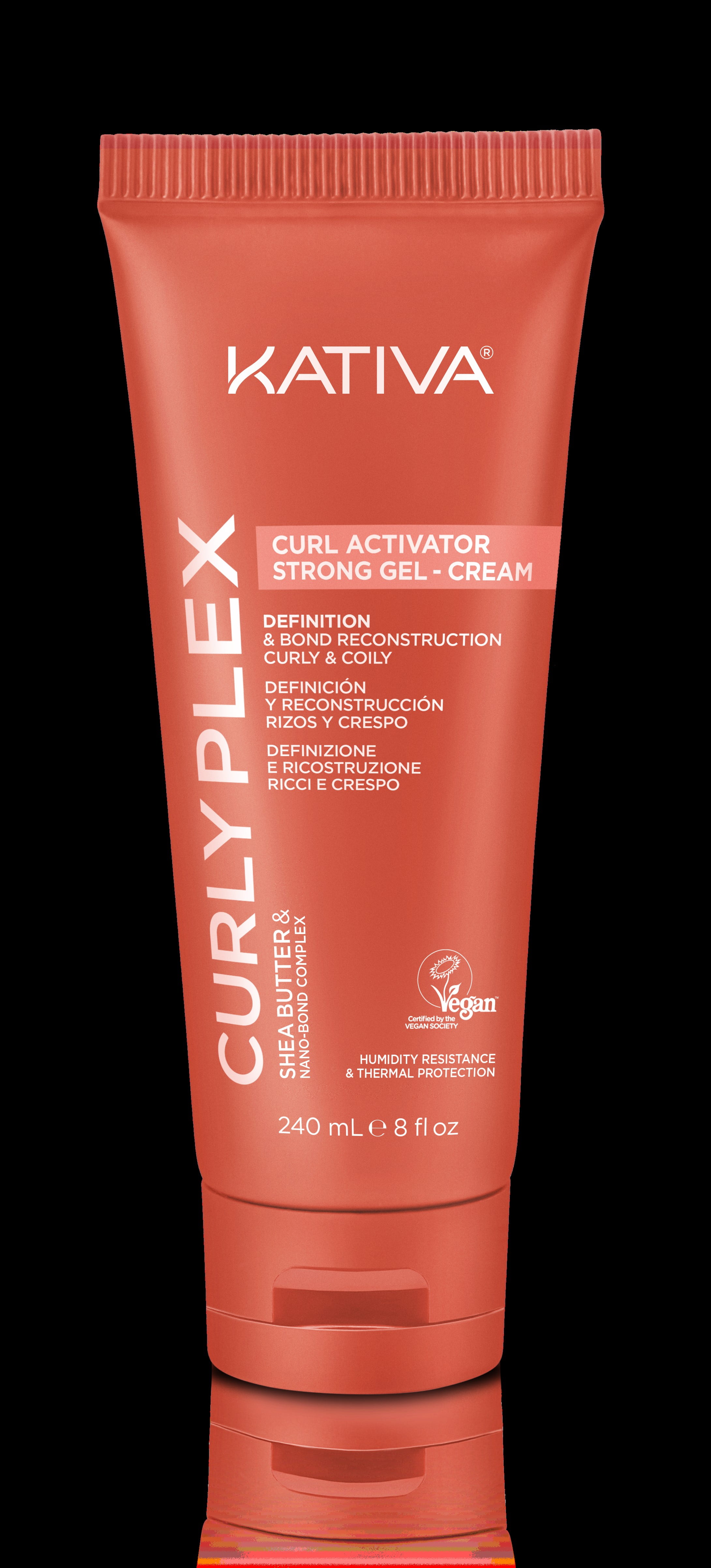 Kativa Curly Plex Curl Activator Strong Gel Cream 8 oz